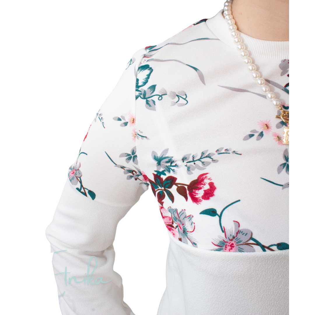 Poleron Blanco Pullover manga larga Lucia -5