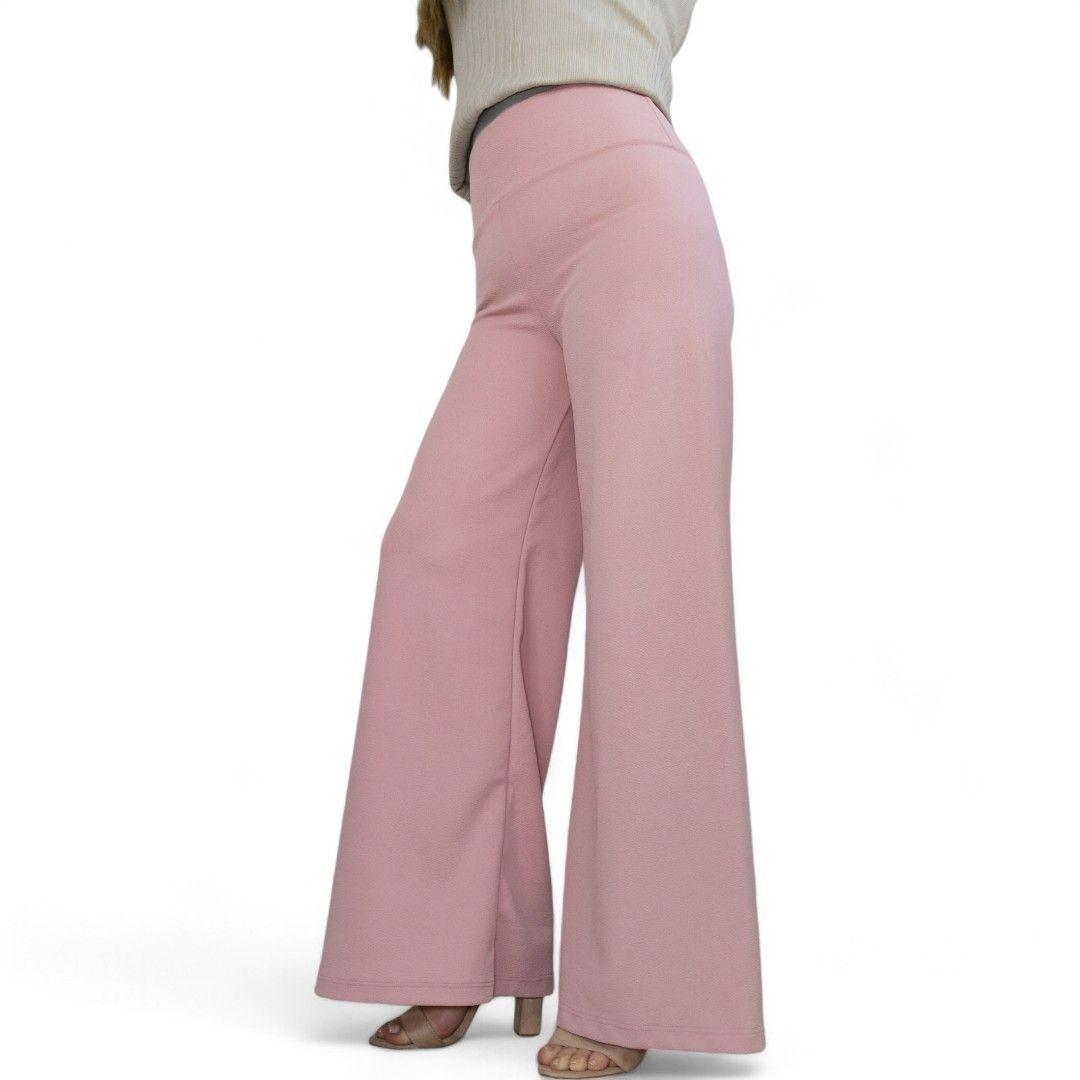  Pantalon Palazzo flared pink sofia-4