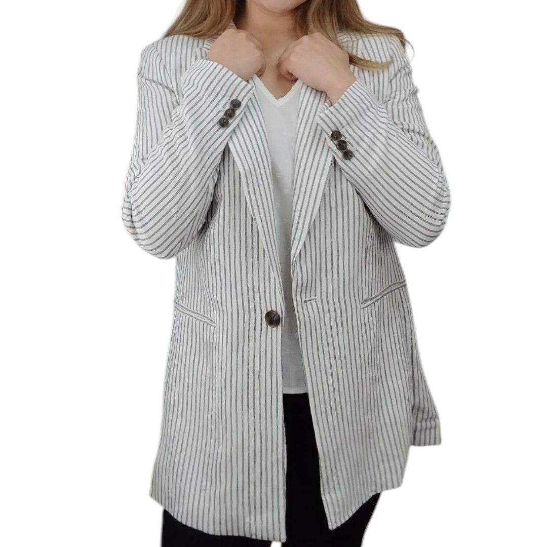 BLAZER MUJER SEMI FORMAL BLANCO-4