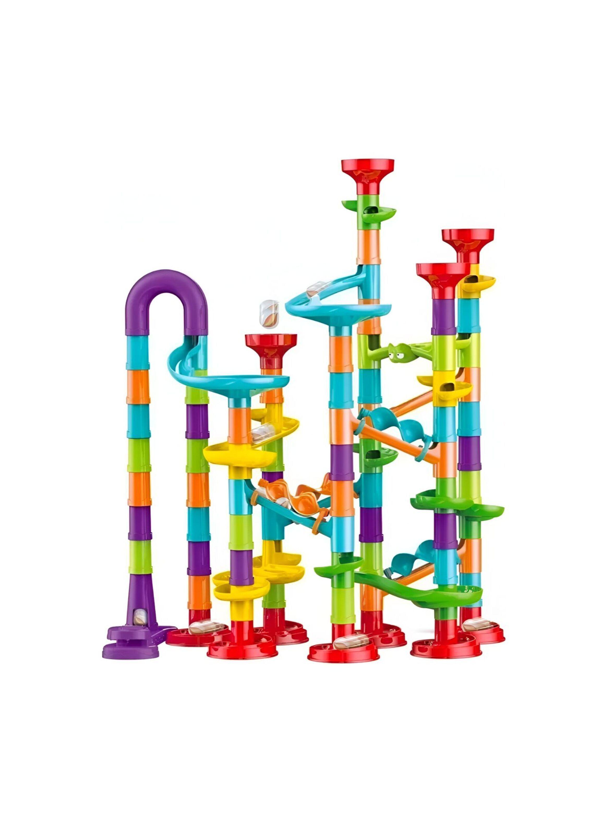 Pista De Bolitas De Construcción 113 Piezas-1