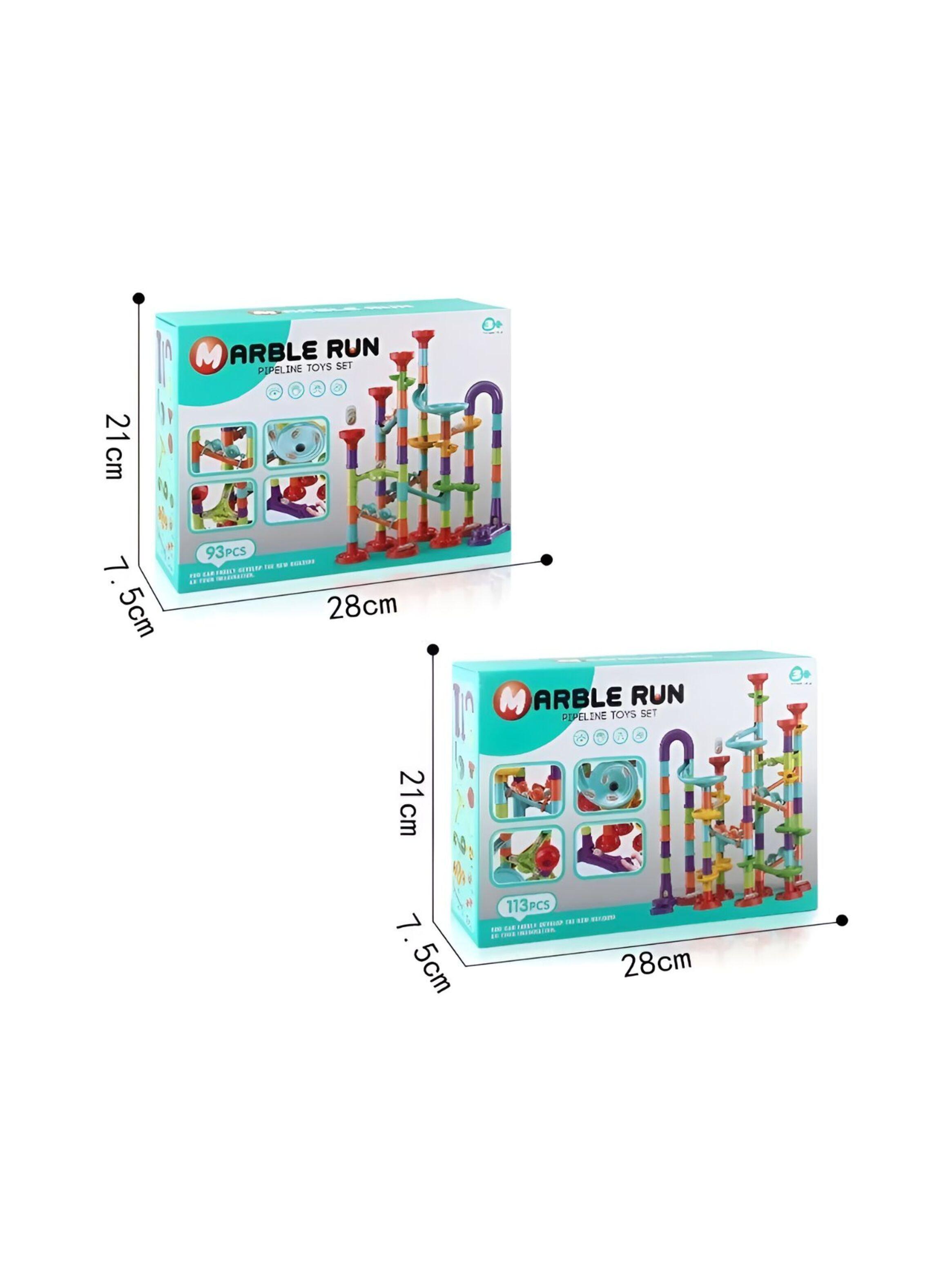 Pista De Bolitas De Construcción 113 Piezas-3