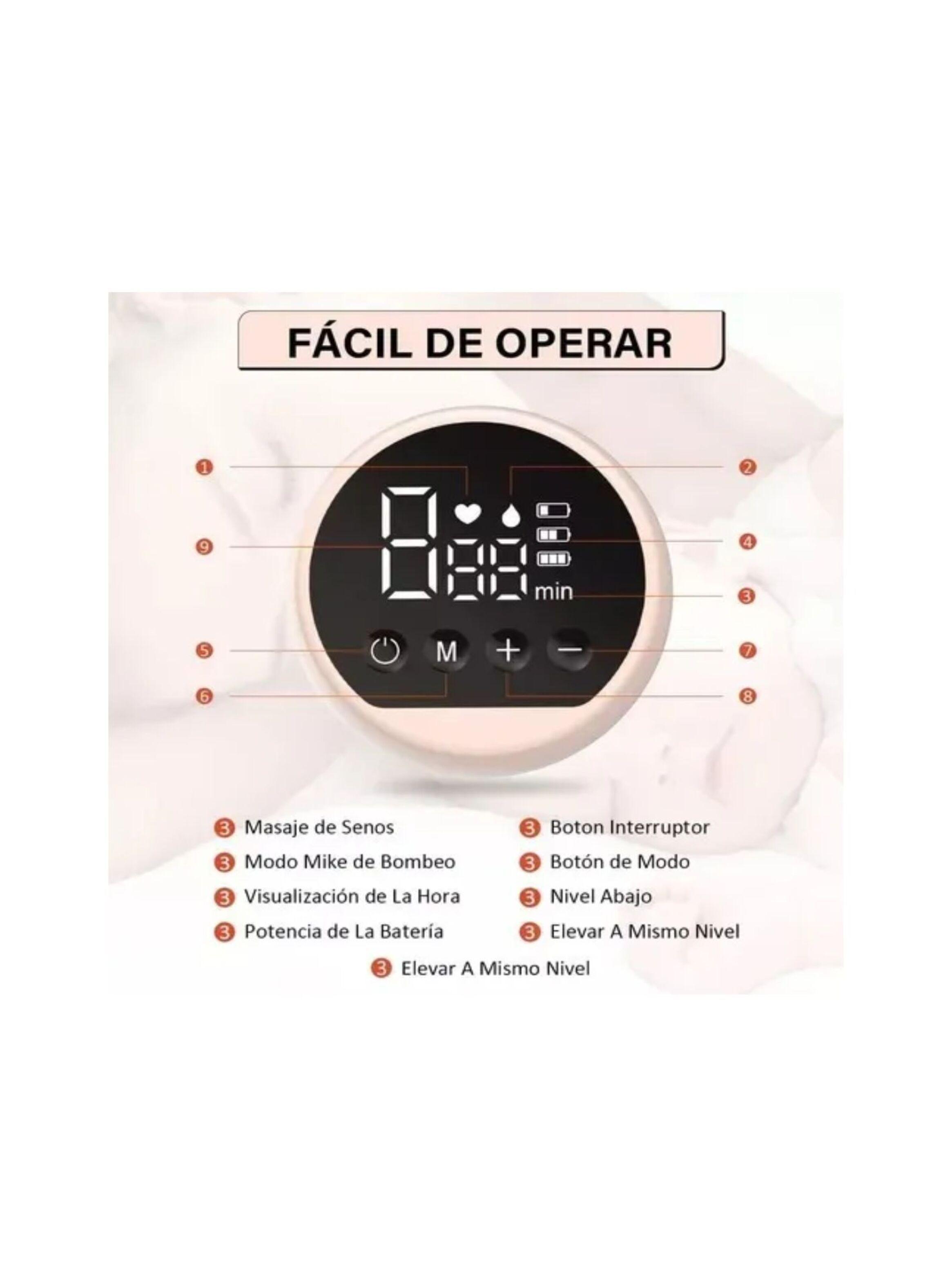 Extractor De Leche Materna Saca Leche Electronico 180ml -1