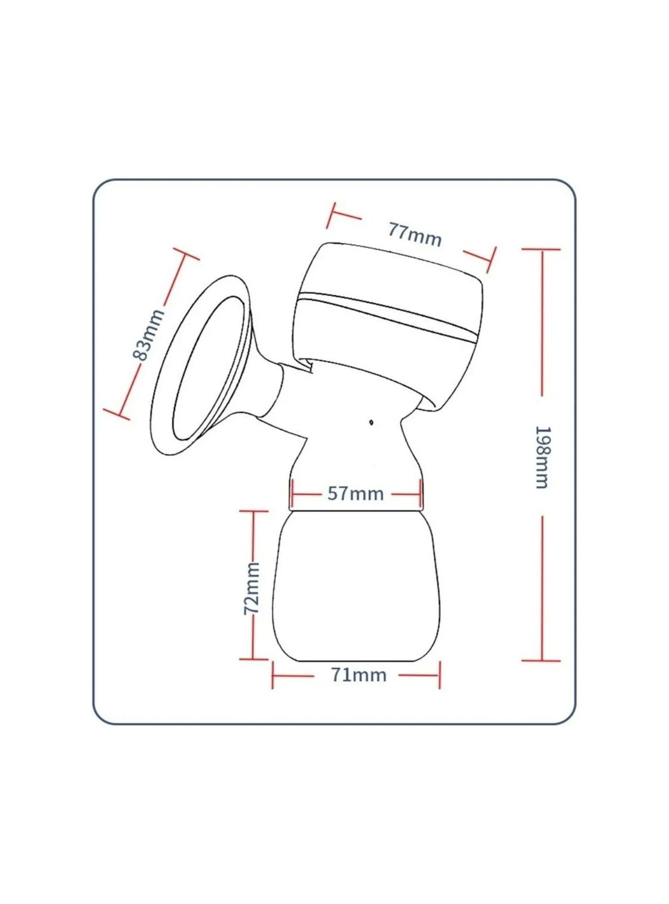 Extractor De Leche Materna Saca Leche Electronico 180ml -2