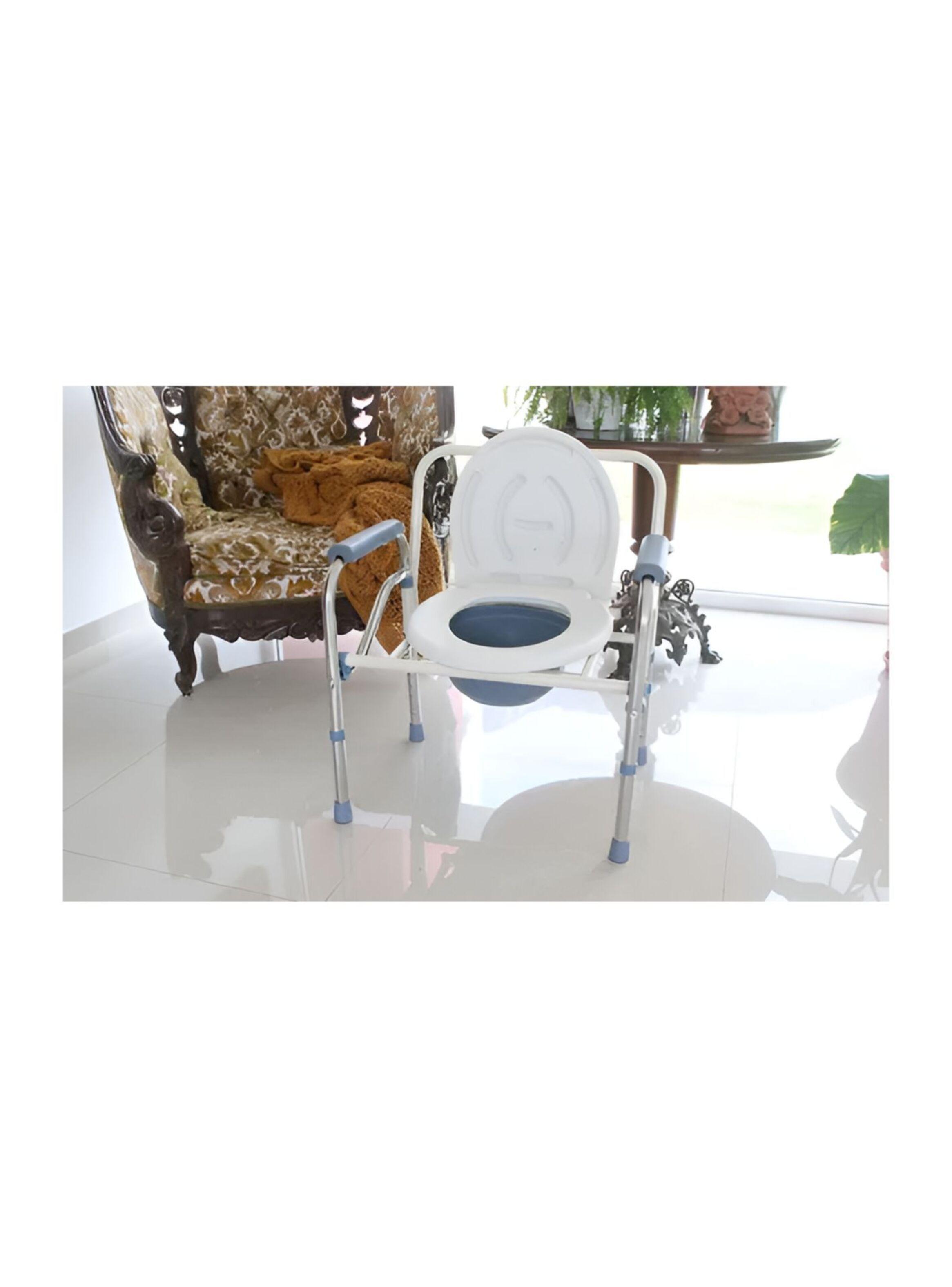 Silla Para Baño Portatil Plegable Baño Inodoro Discapacitado-2