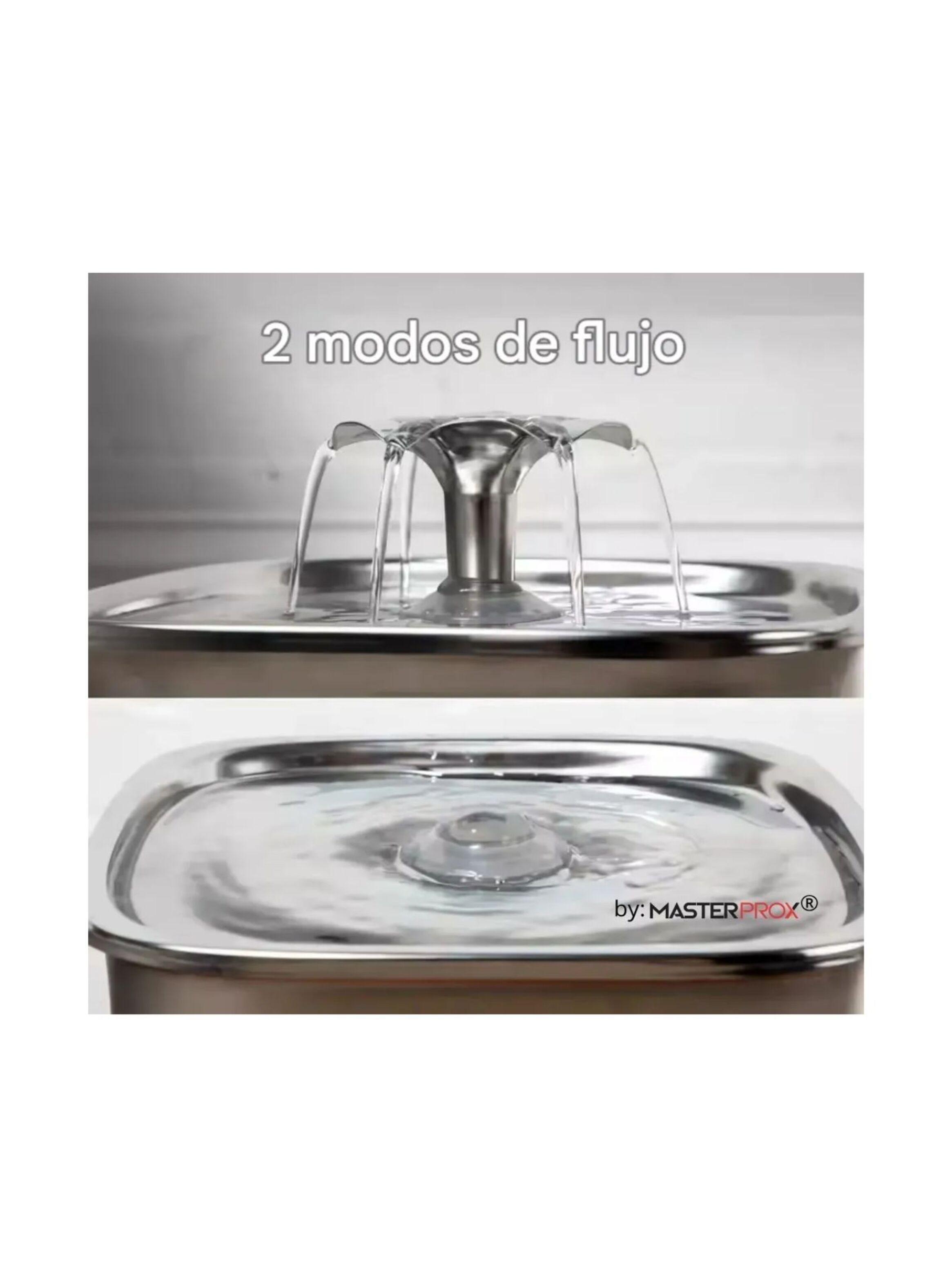 Bebedero Para Mascota Perro Gato Dispensador Agua Acero Inoxidable 304 Electrico Con Capacidad 2,6l-3