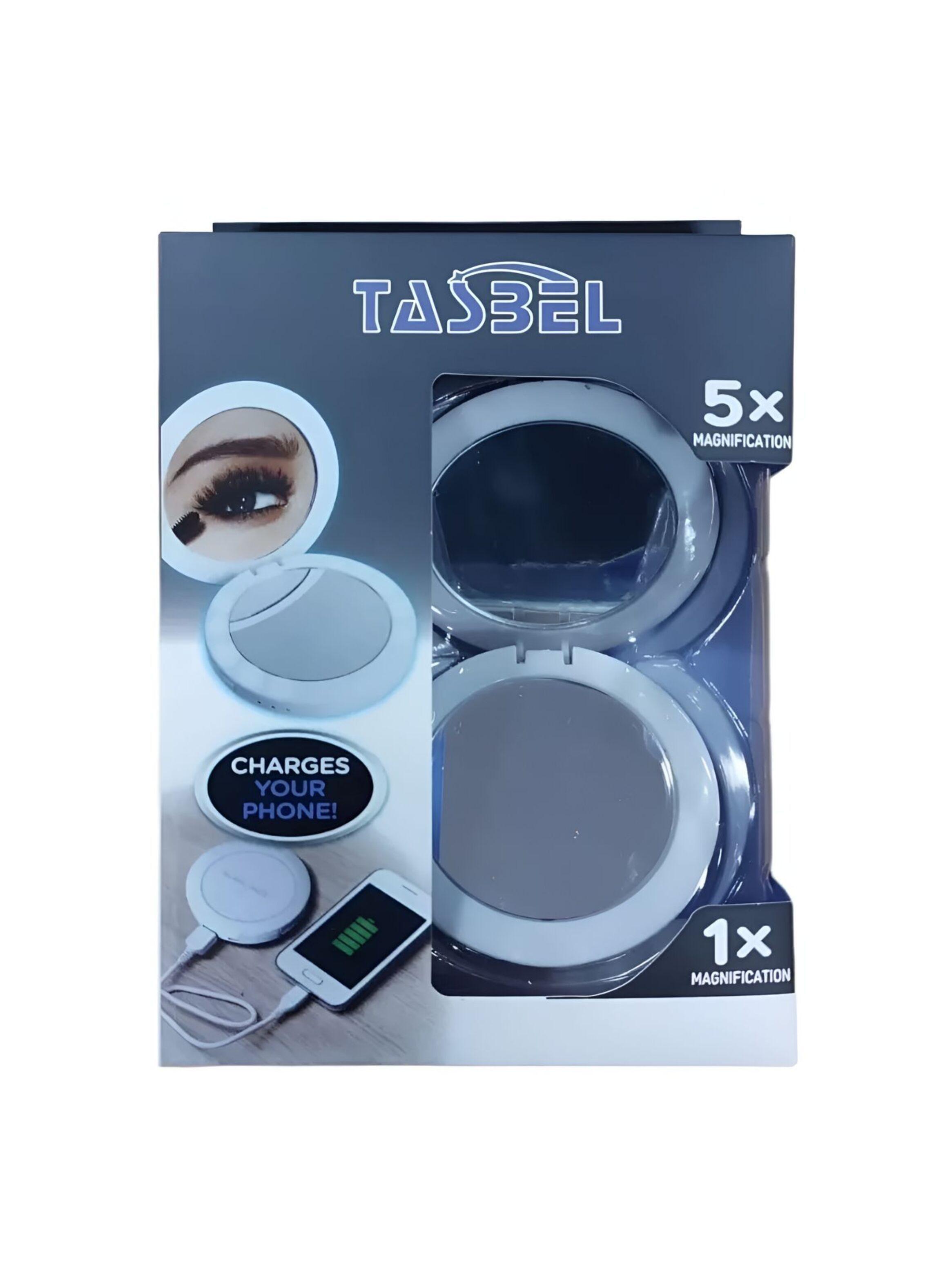 Espejo Led Portátil Con Aumento Y Powerbank -1