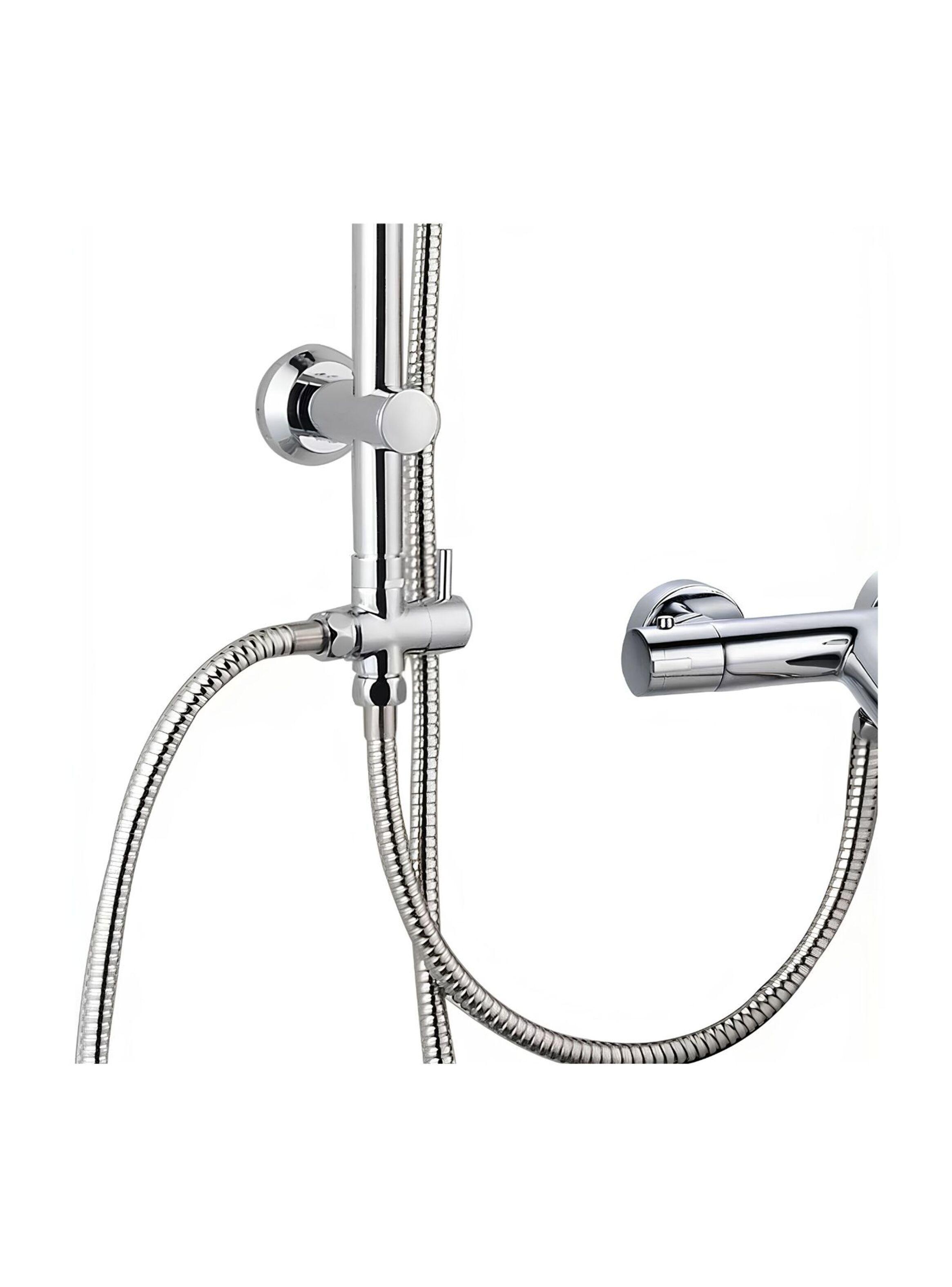 Llave Paso Bidet 1/2 Hi X 1/2 He X 1/2 He Cromada-2