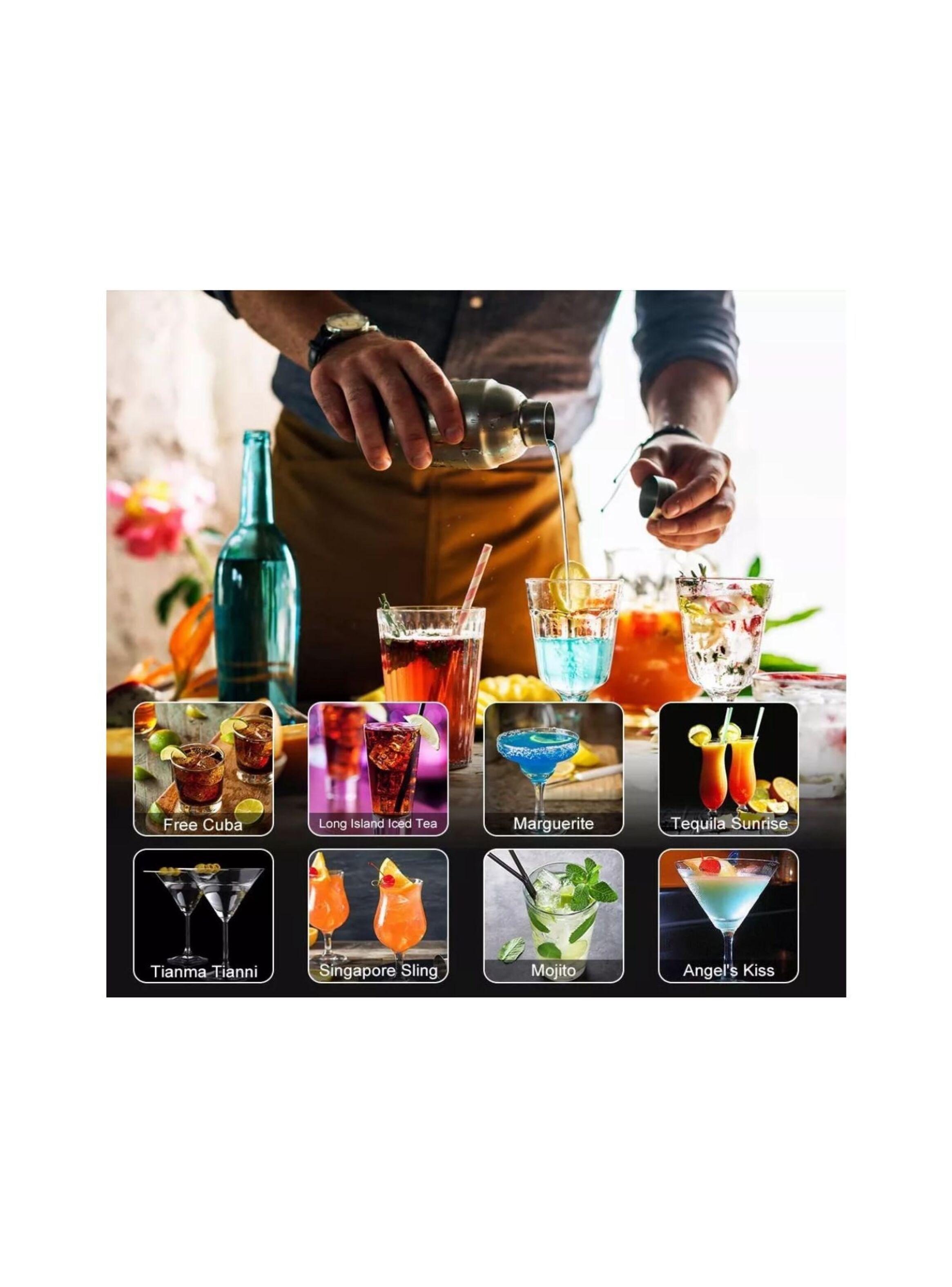 Juego De Cócteles Para Bar Pub 23 Piezas 750m Base-3