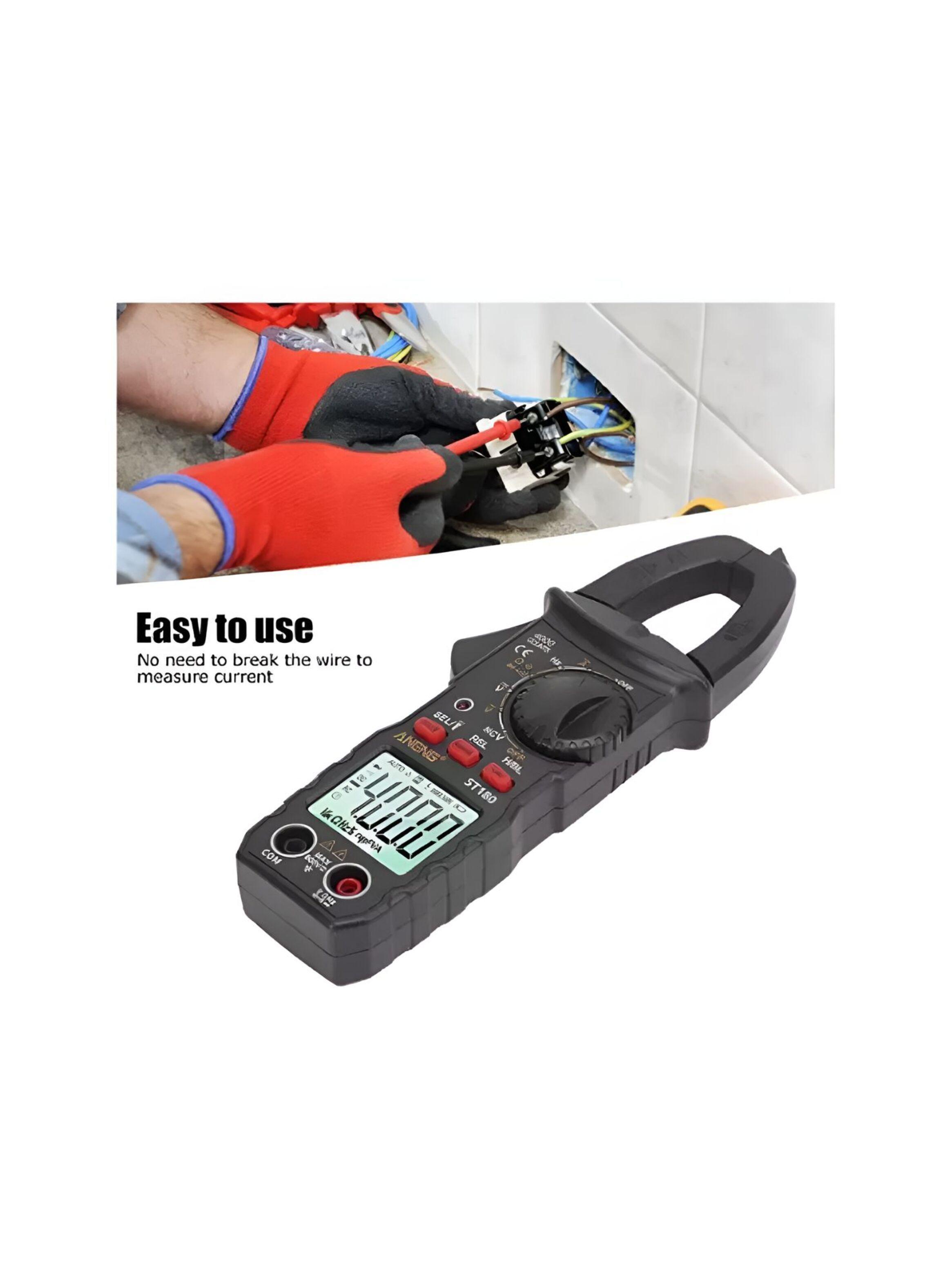 Amperímetro De Tenaza Tester Multimetro Digital Lcd St180-1