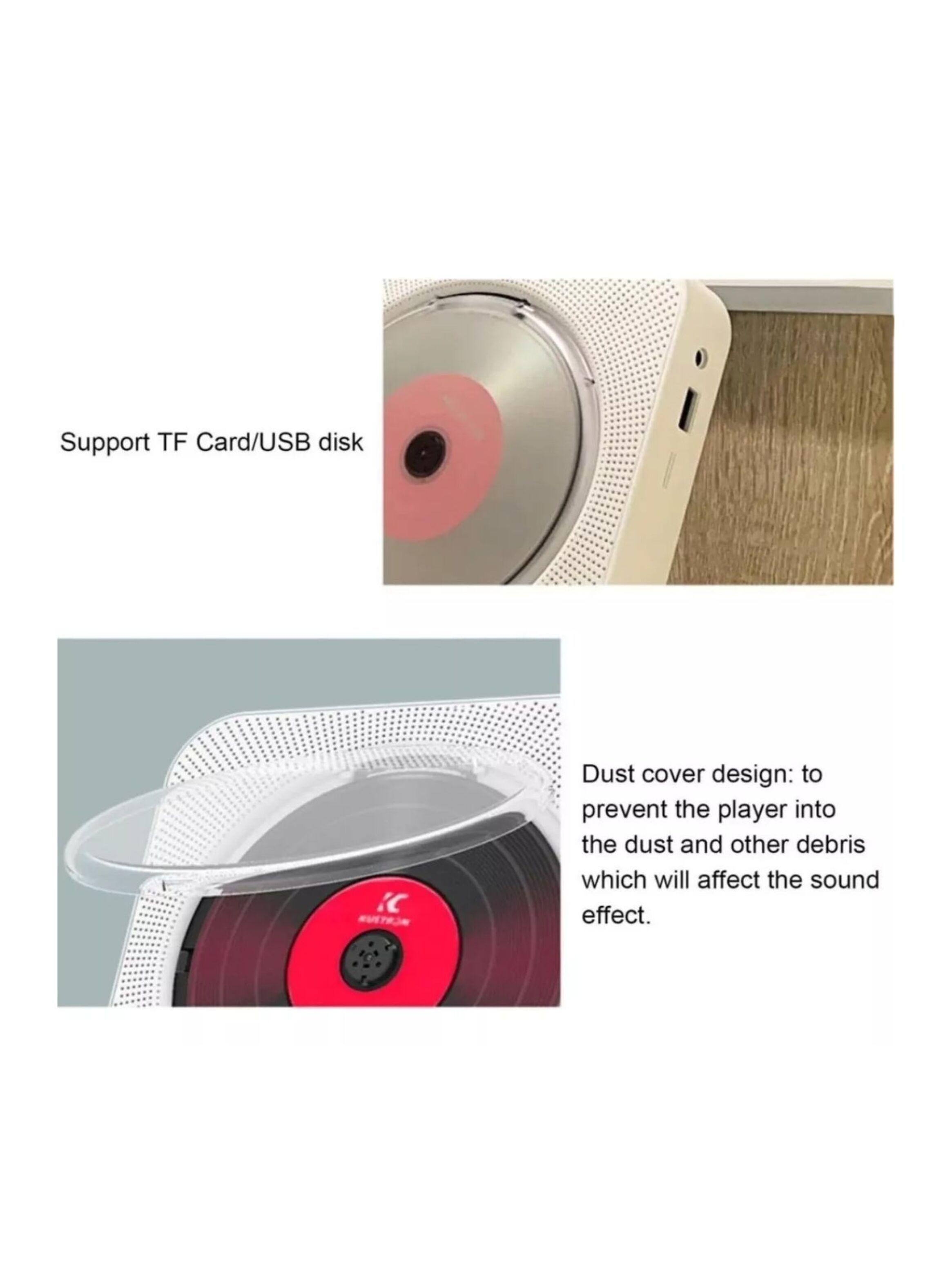Reproductor De Cd Portátil Con Bocina Estéreo-4