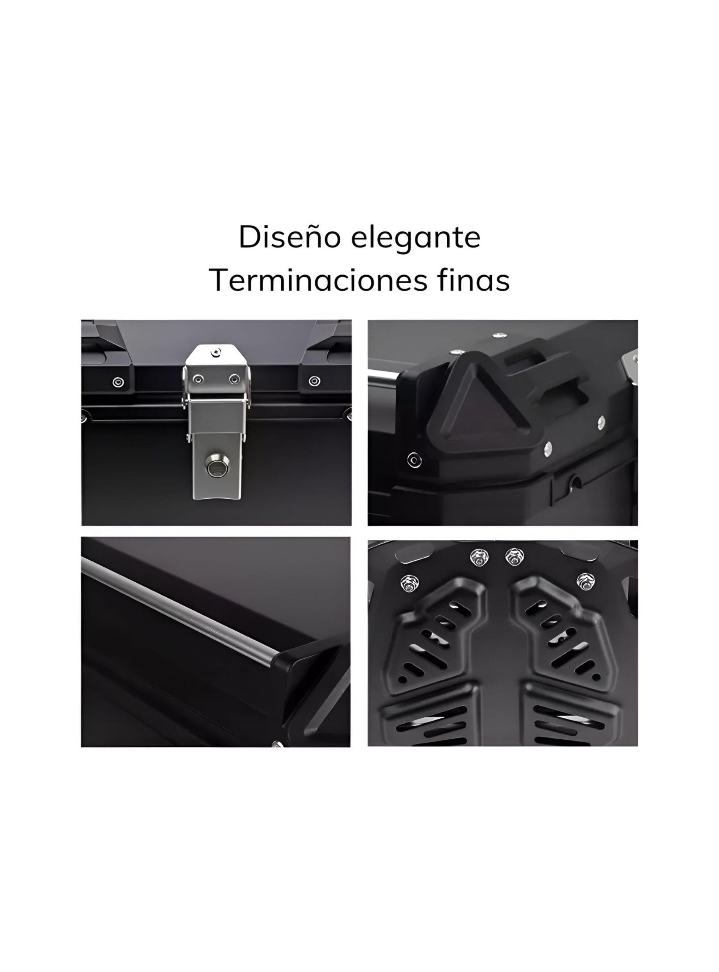 Maleta Para Moto Top Case Aleacion Aluminio 55 Litros-1