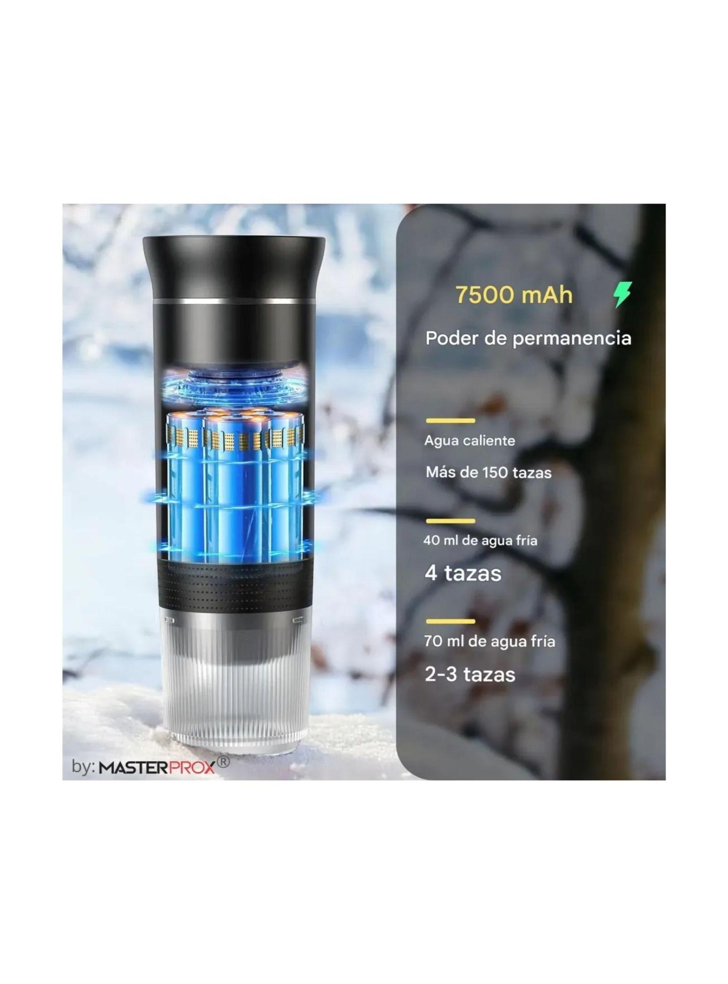 Cafetera Portátil Espresso Premium 7500mah Recargable Compatible Cápsulas Y Café Molido 3 En 1 -3