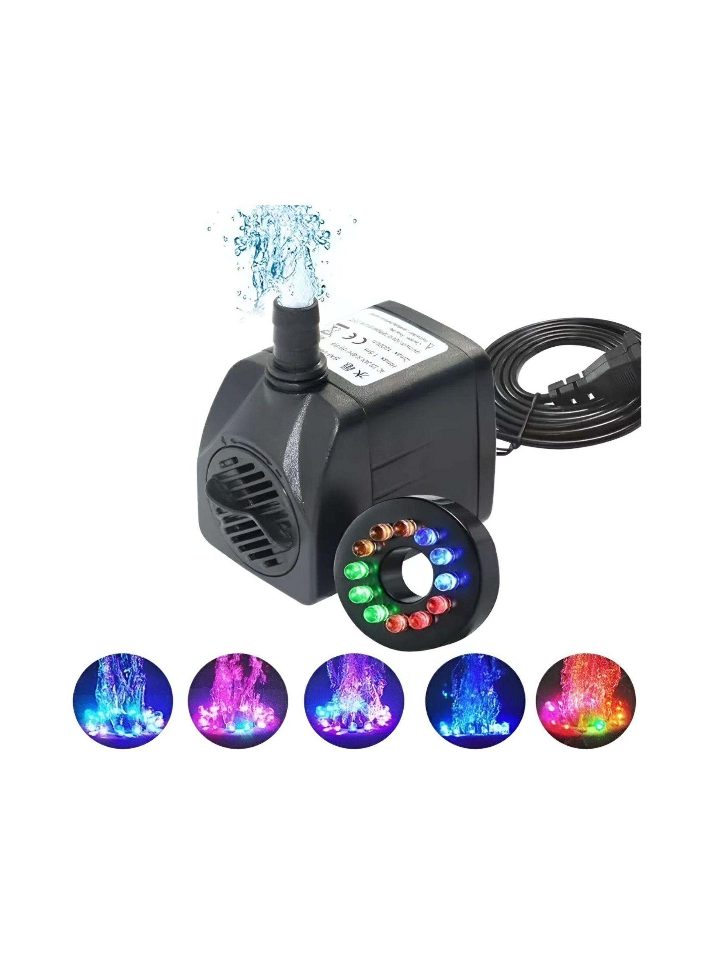 Bomba De Agua Sumergible 12 Luces Led Pileta Acuario Koi-0