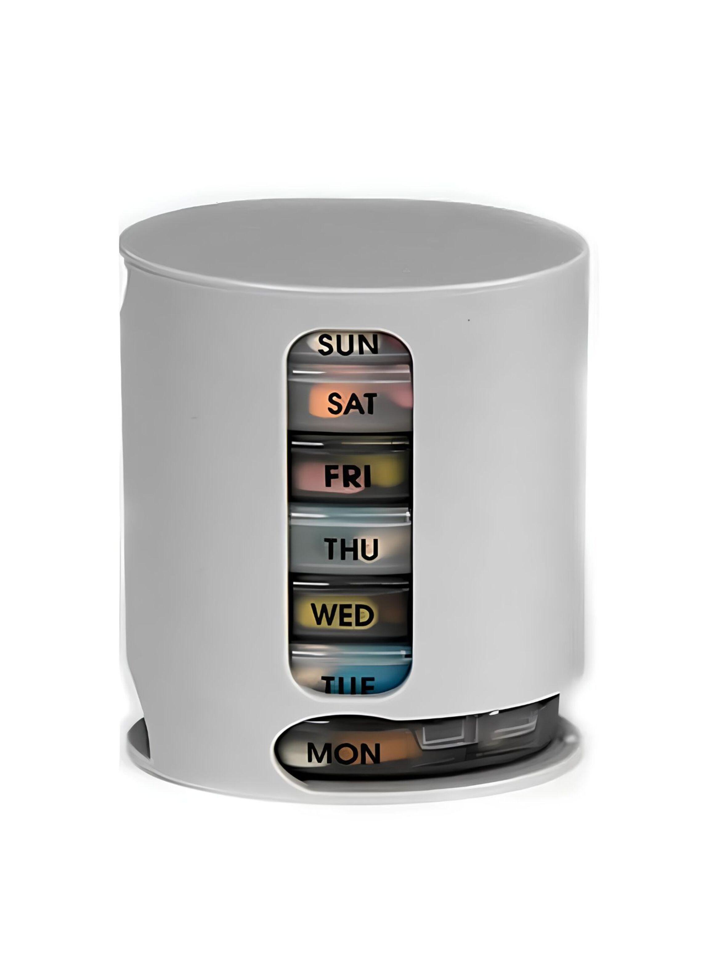 Caja Almacenamiento Píldora Pastillero Organizador-0