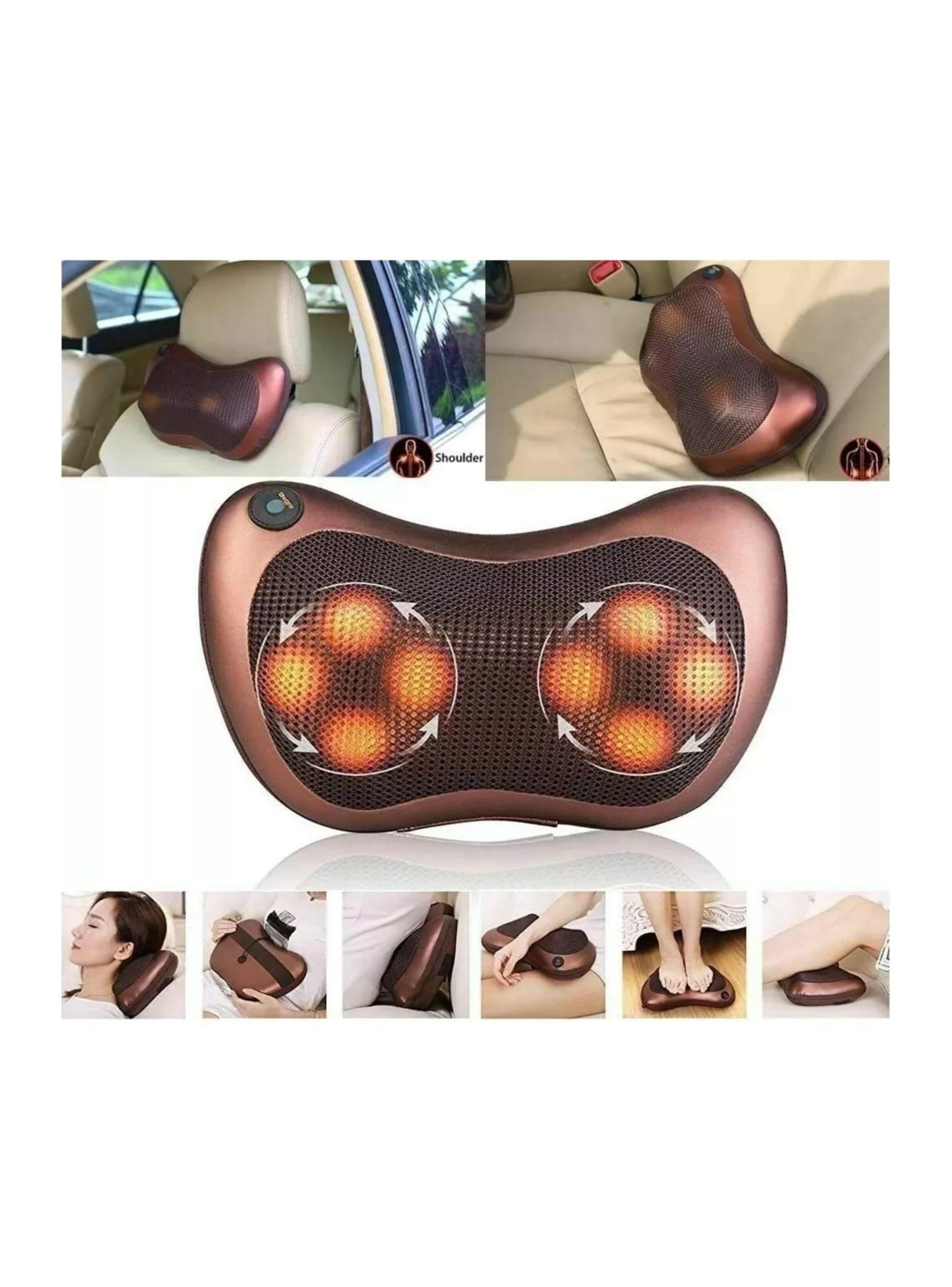 Masajeador Eléctrico Almohada Cojín Lumbar Cuello Piernas-1