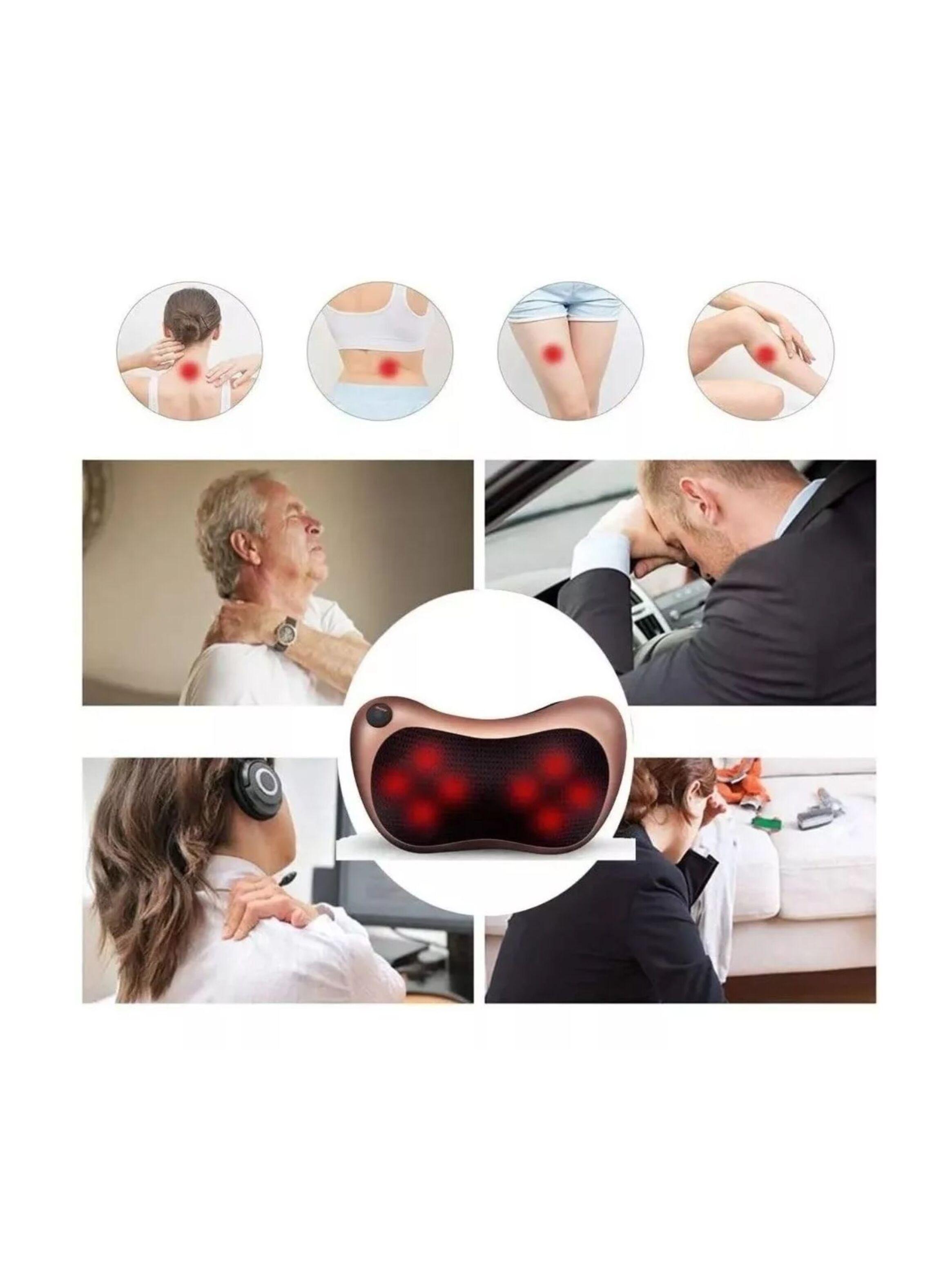 Masajeador Eléctrico Almohada Cojín Lumbar Cuello Piernas-2