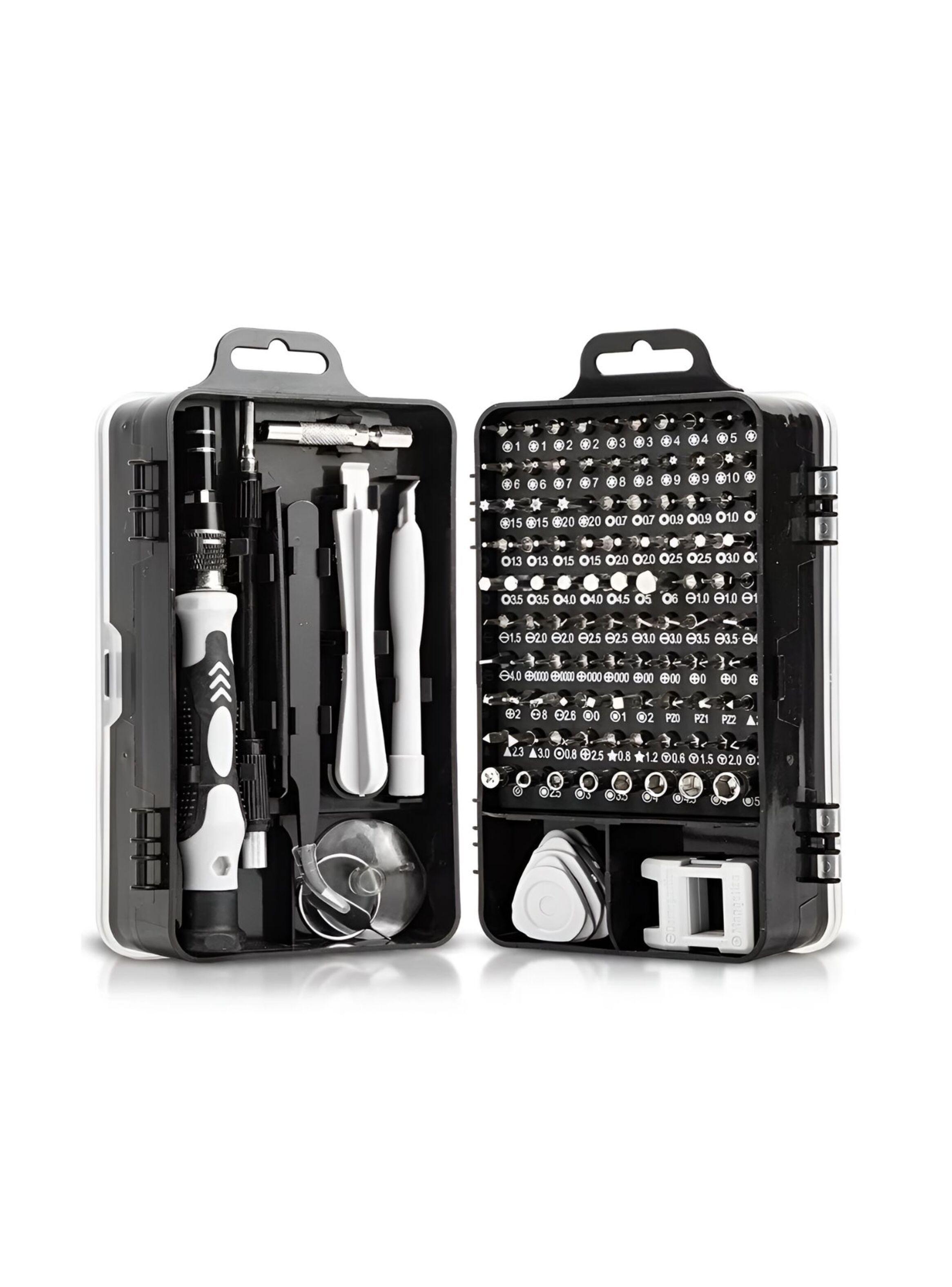 Set Kit Juego Destornillador Precisión Magnéticos 115 En 1-0