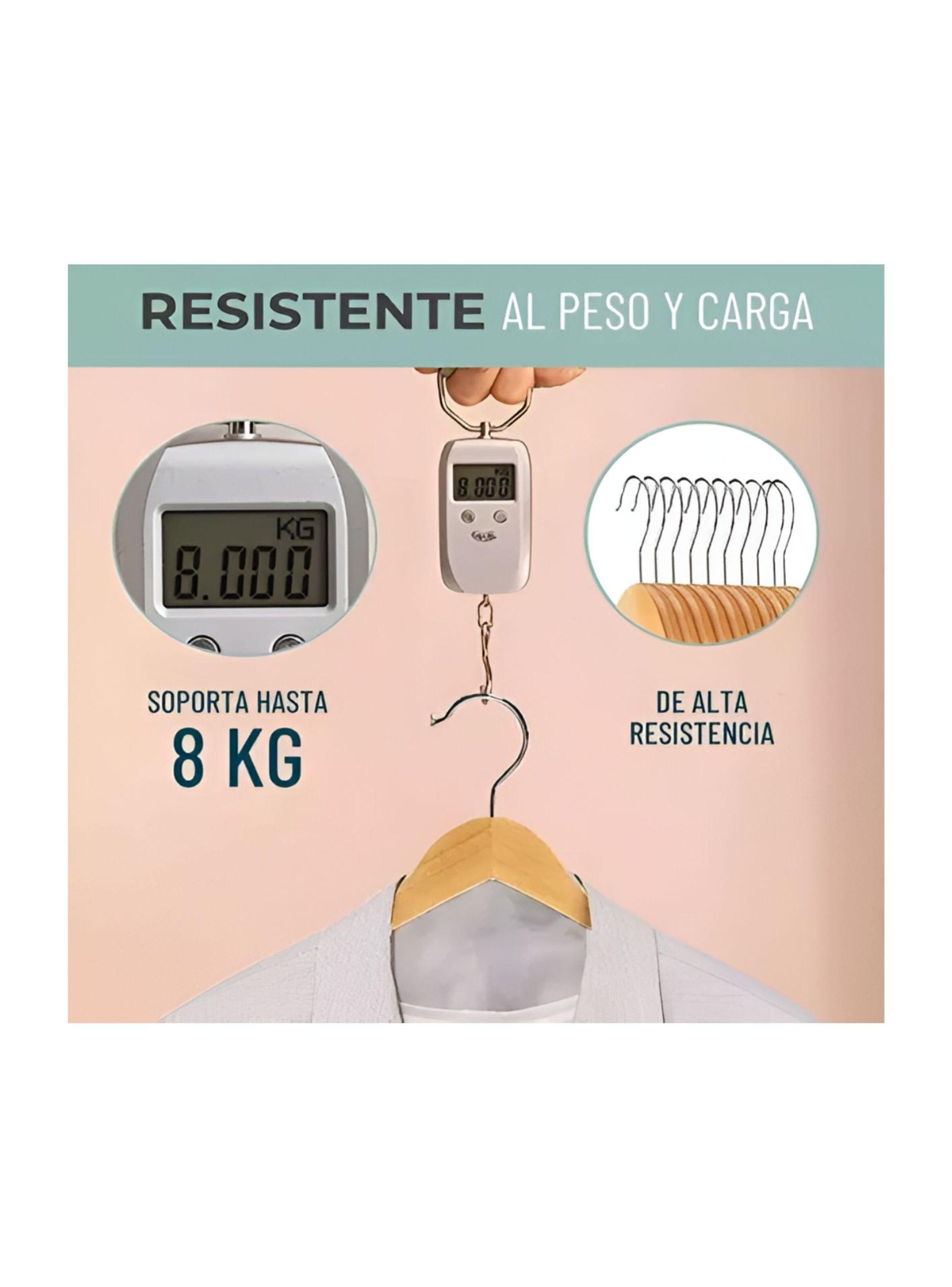 Colgadores De Ropa Madera Set 10 Ganchos-1