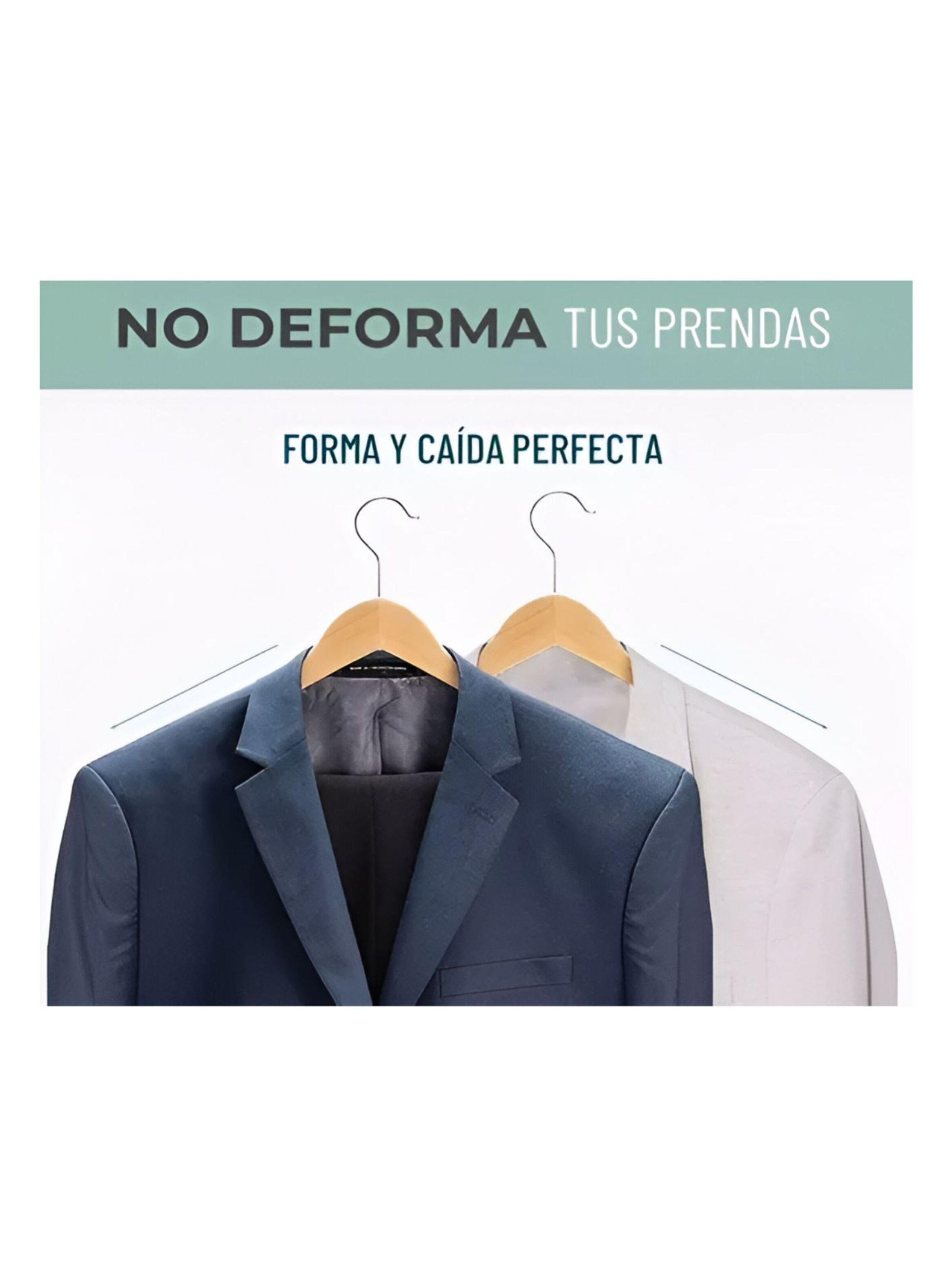 Colgadores De Ropa Madera Set 10 Ganchos-2