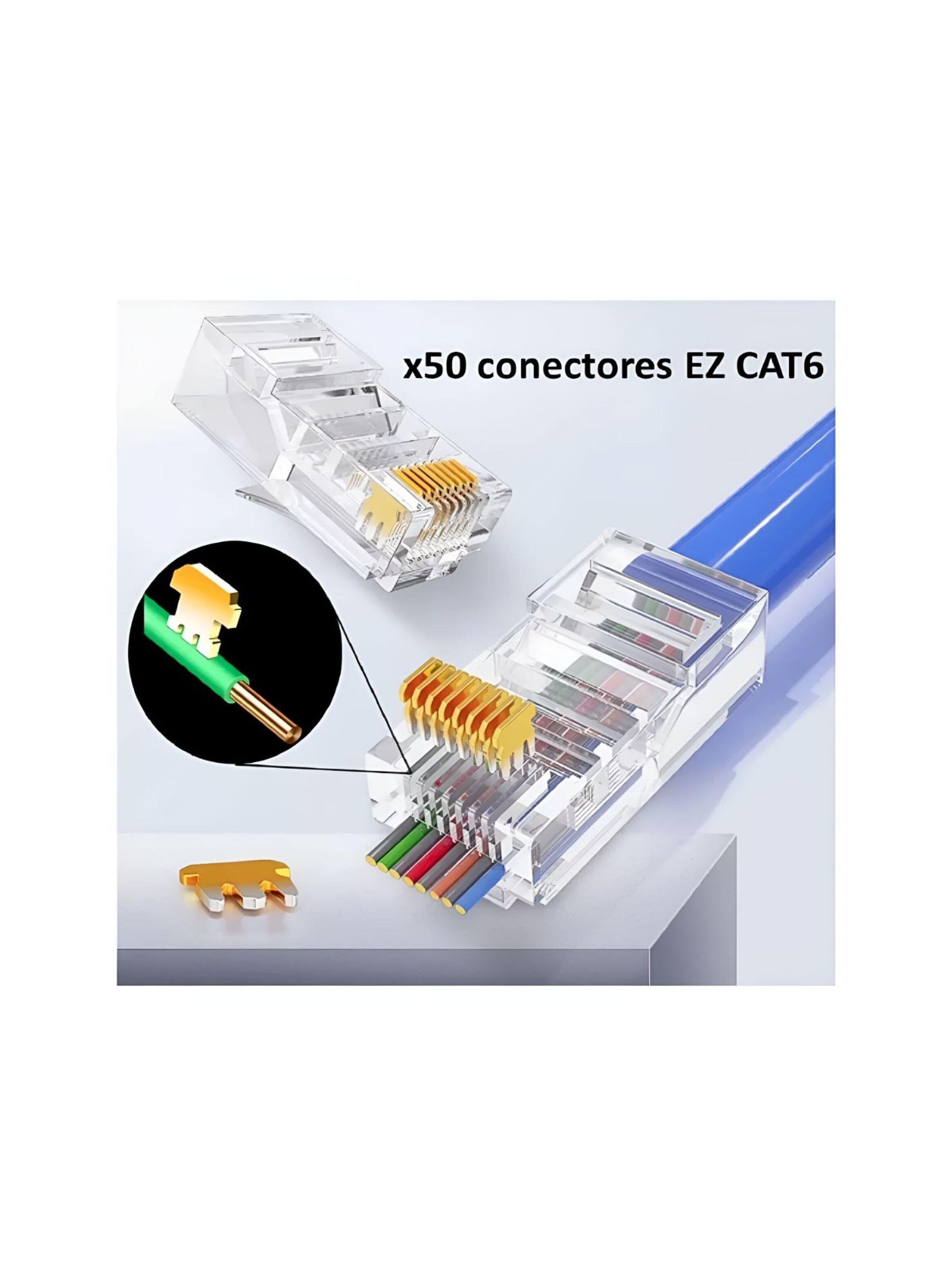 Crimpeadora Ez Rj45 +50 Conector Cat6 Prensa Anticorte-1
