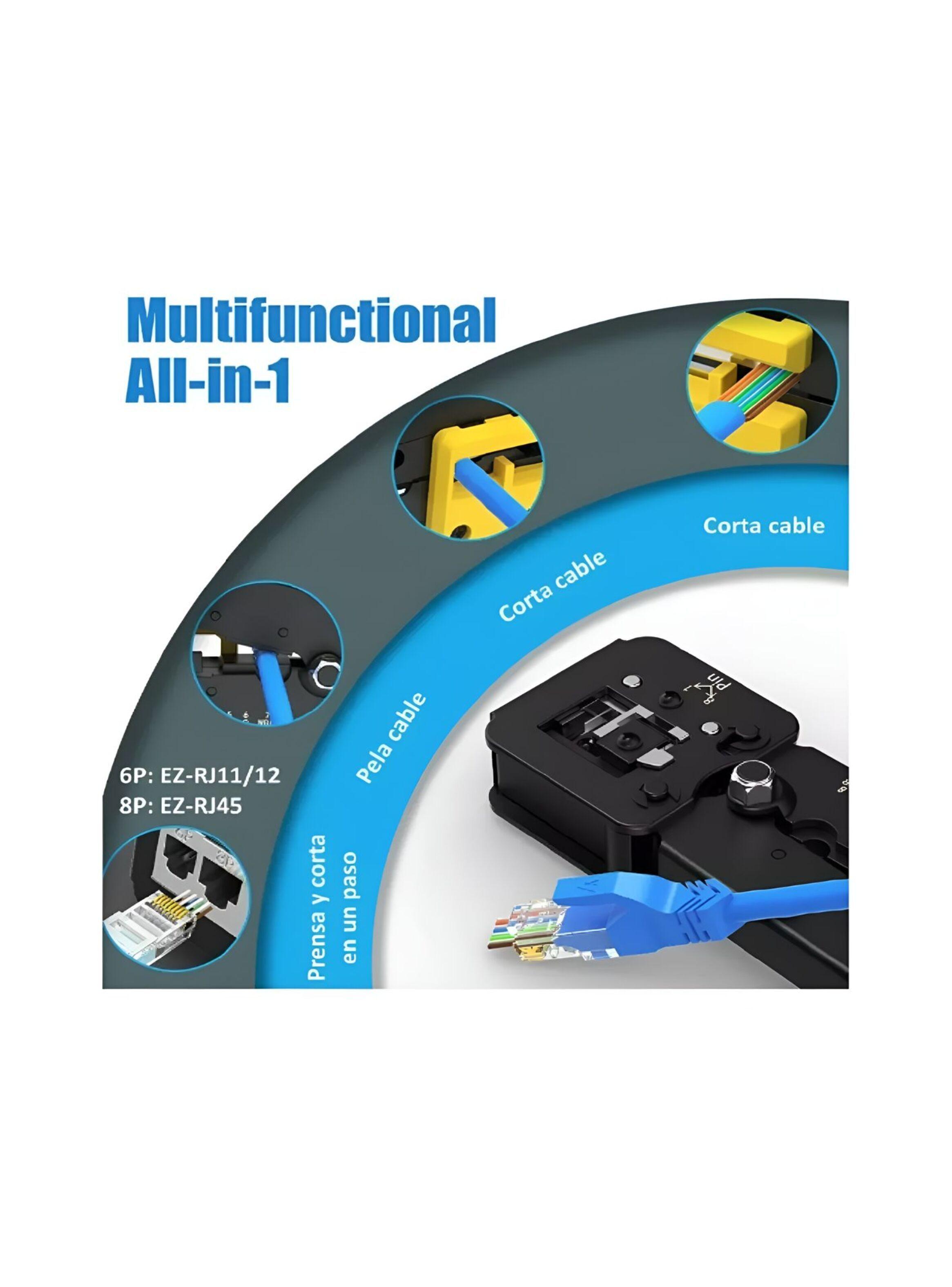 Crimpeadora Ez Rj45 +50 Conector Cat6 Prensa Anticorte-2