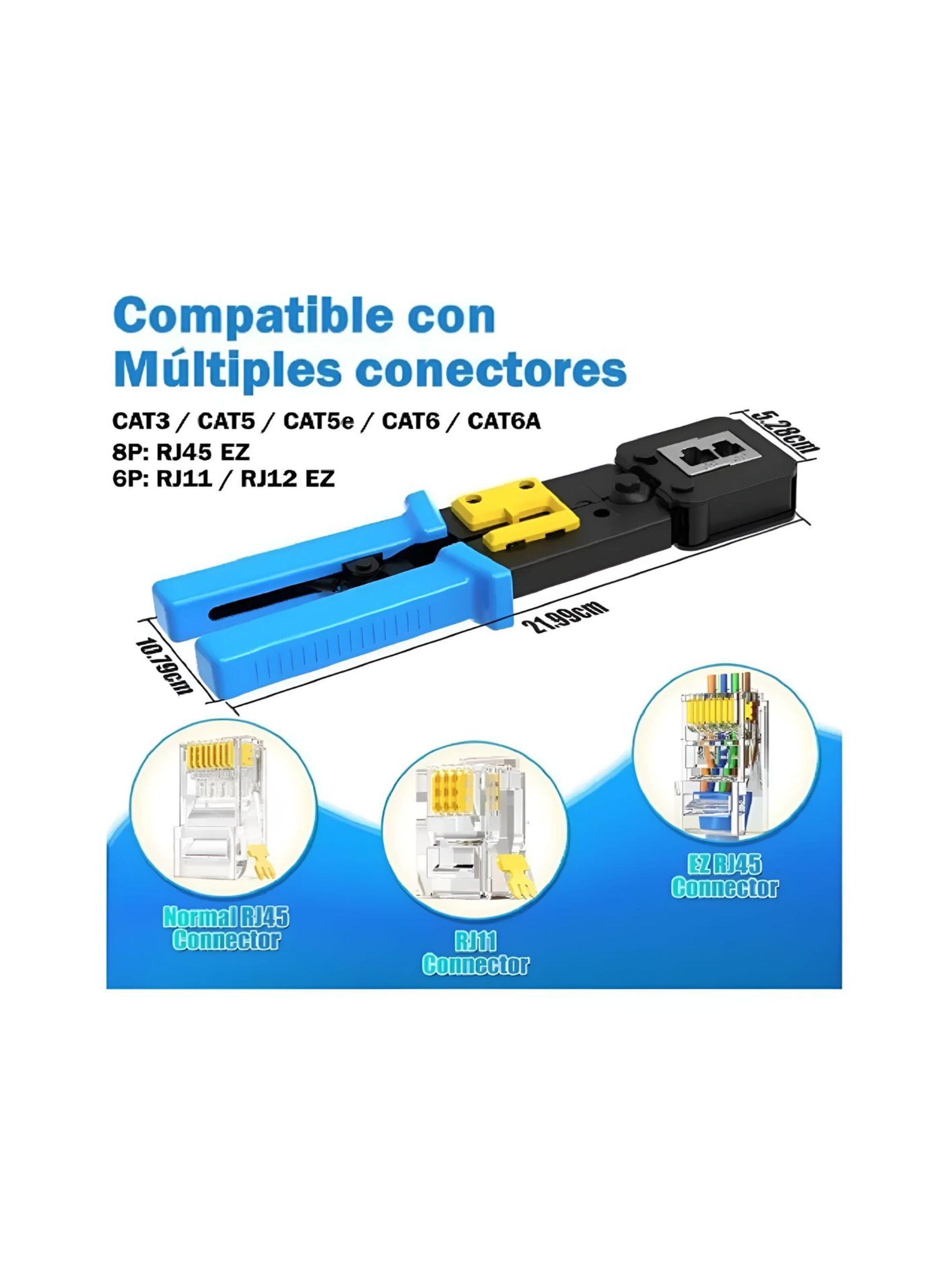Crimpeadora Ez Rj45 +50 Conector Cat6 Prensa Anticorte-3