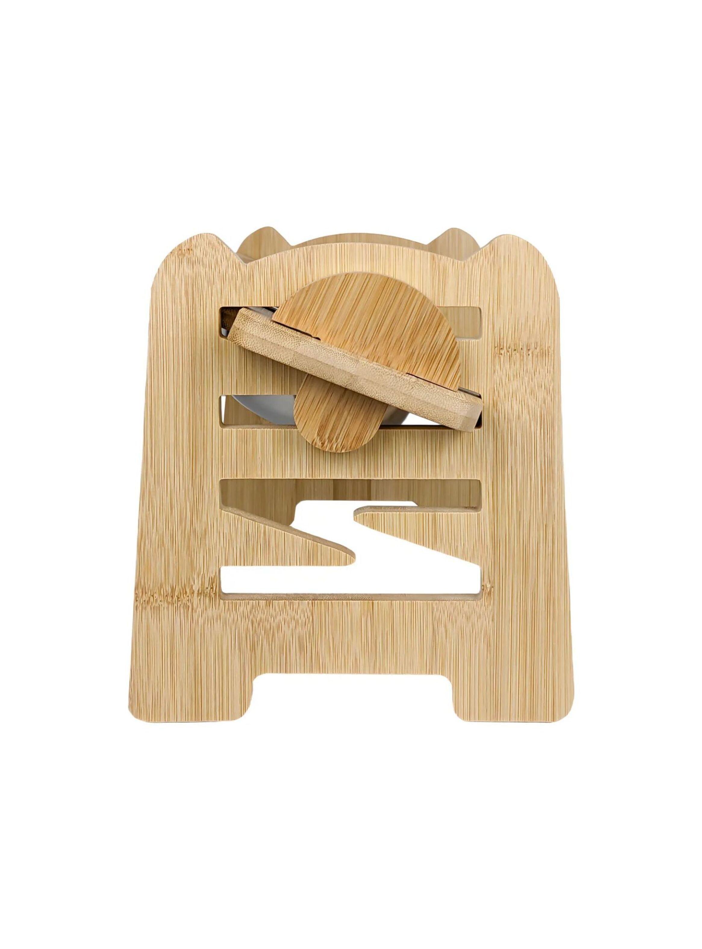 Comedero Y Bebedero Para Mascotas Madera Inclinación Y Altura Ajustable Perros Y Gatos-2