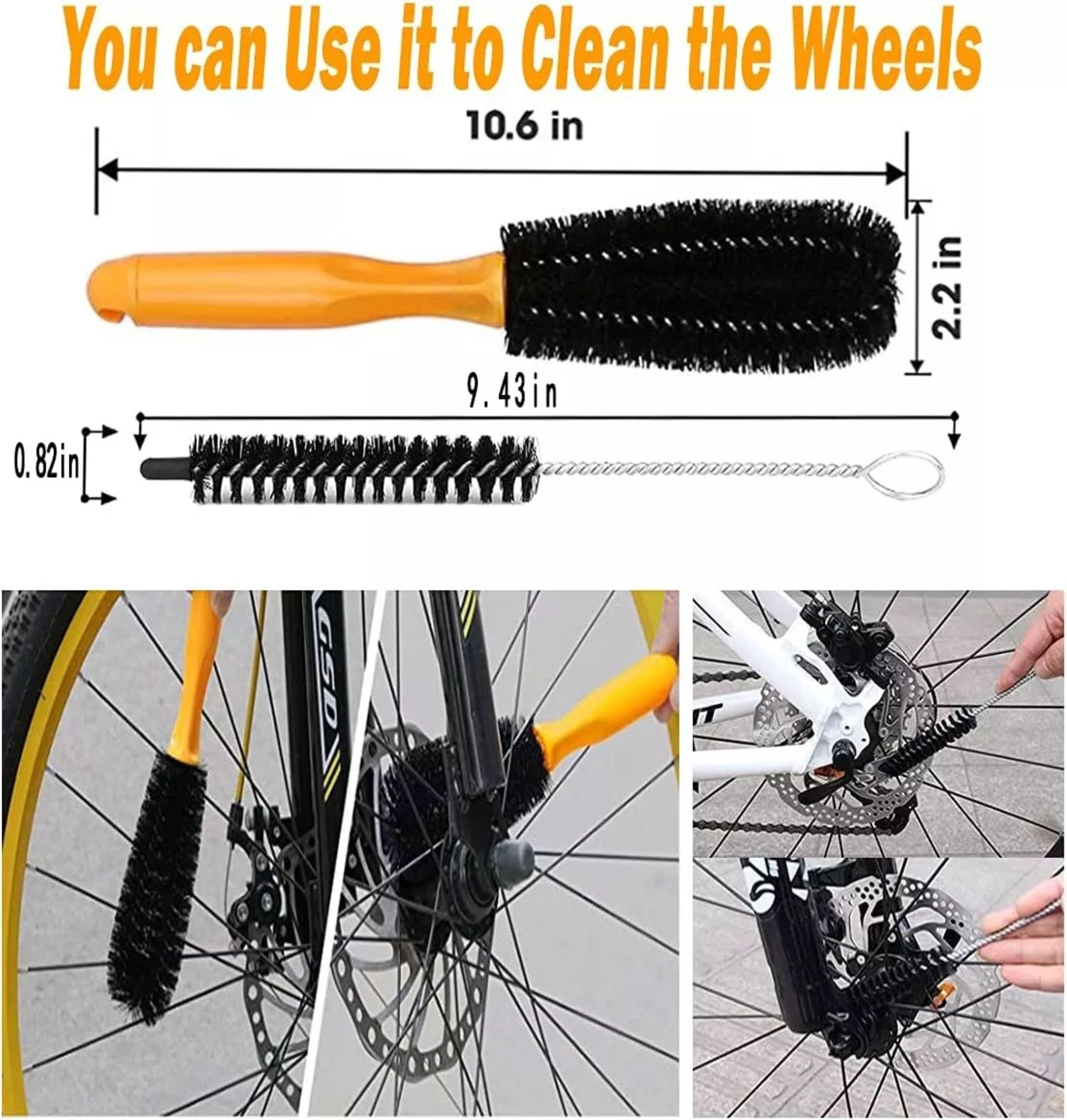 Limpieza Bicicleta Kit 10 Piezas Cepillo Polvo-3