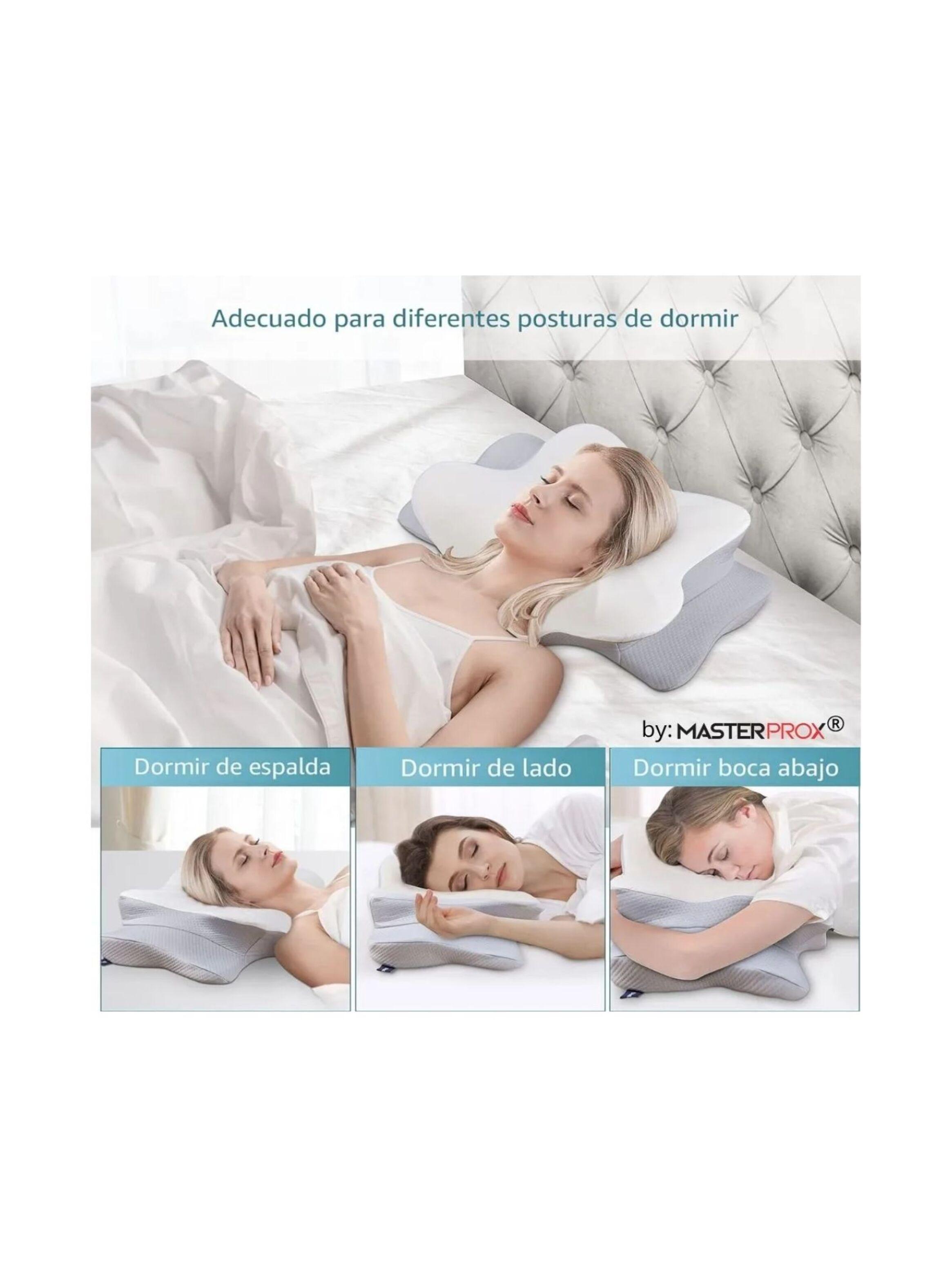 Almohada Cervical Para Cuello Y Hombro Ortopédica Cojín Ergonomico Cuello Memory Foam Premium-3