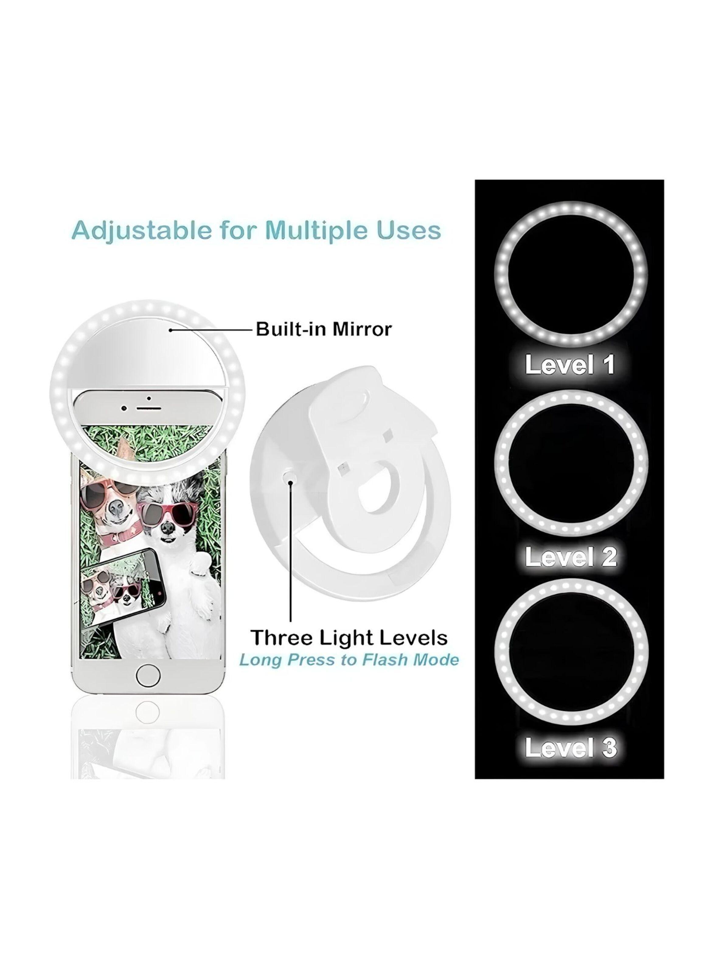 Selfie Anillo Aro Luz Led Celular 3 Modos -2