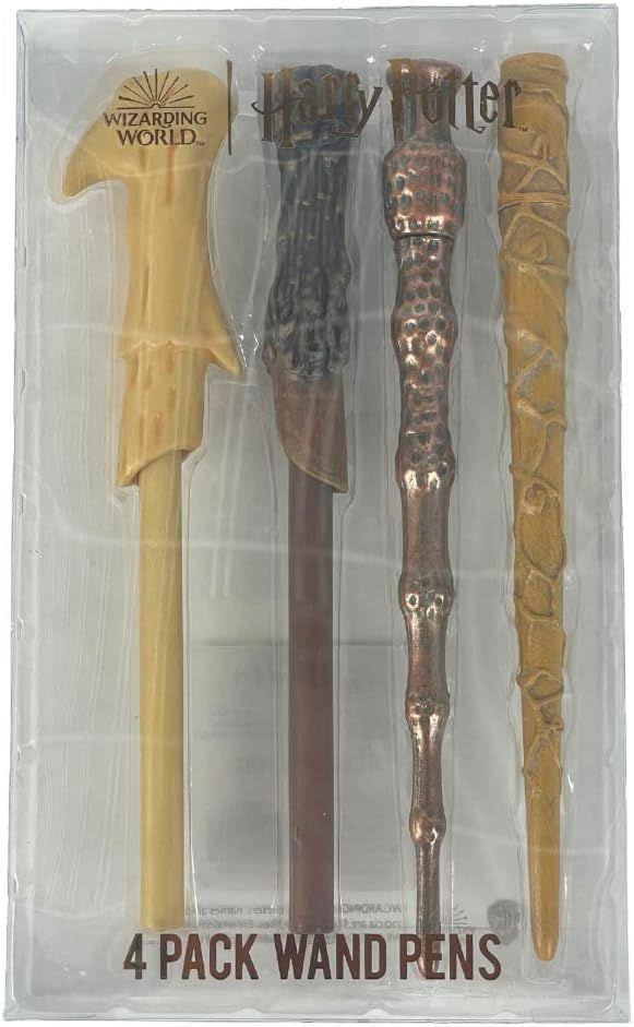 SET DE BOLIGRAFOS EN FORMA DE VARITAS DE HARRY POTTER 4 LAPICES-2