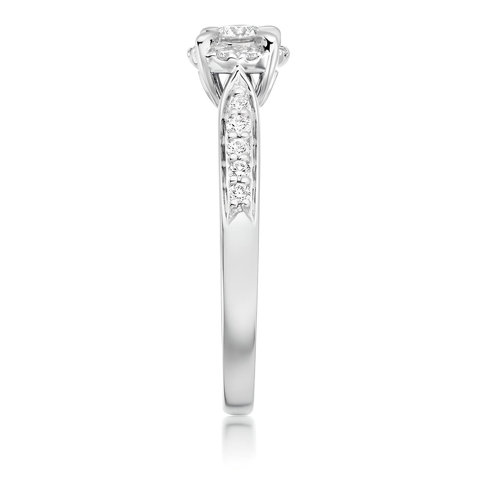 ANILLO DE COMPROMISO HALO BOOMZAIR CON MOISSANITA ROUND 0.20 CT PLATA RODINADA-1