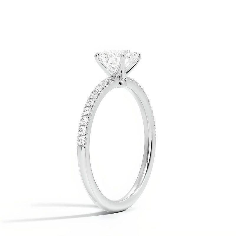 ANILLO DE COMPROMISO BOOMZAIR MINIMALISTA CON MOISSANITA 1 CT D VVS1-1