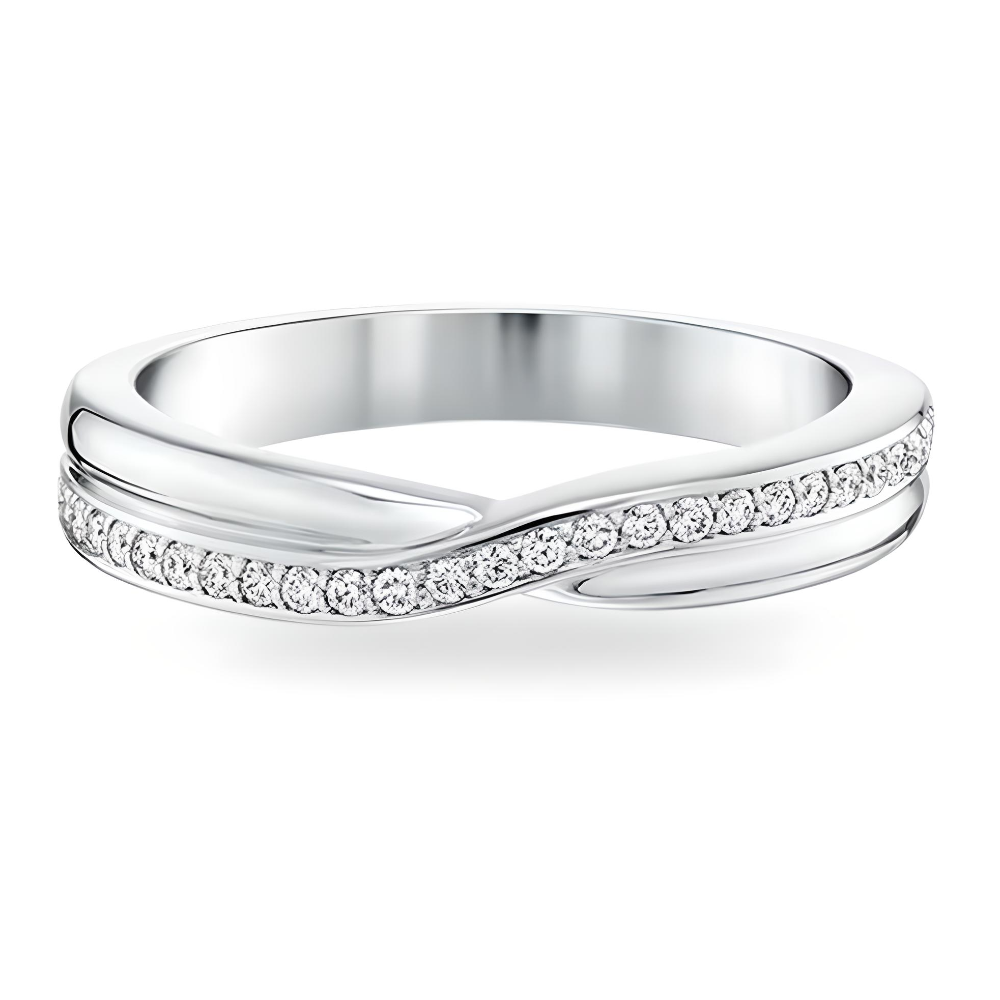 ANILLO DE COMPROMISO ENTRELAZADO BOOMZAIR CON MOISSANITA 0.12 CT EN PLATA RODINADA-1