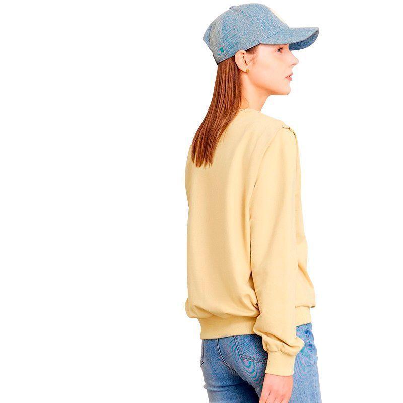 POLERON DE MUJER 100% ALGODON KHAKI-1