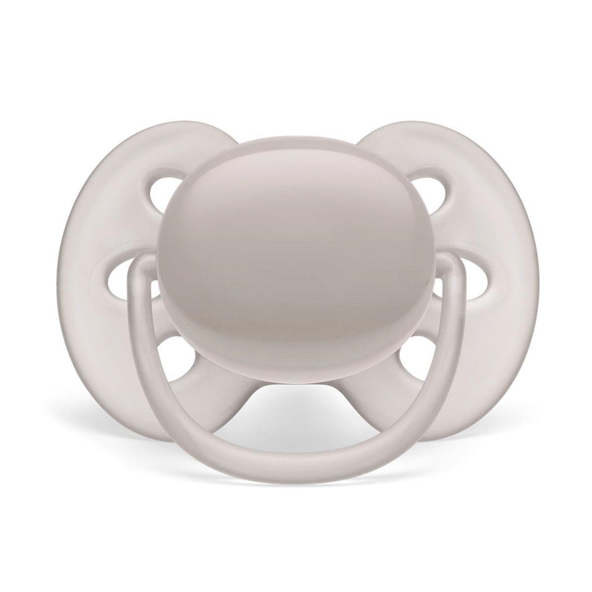 Chupete Ultra Soft Philips Avent SCF092/51 Gris 6-18 Meses-1