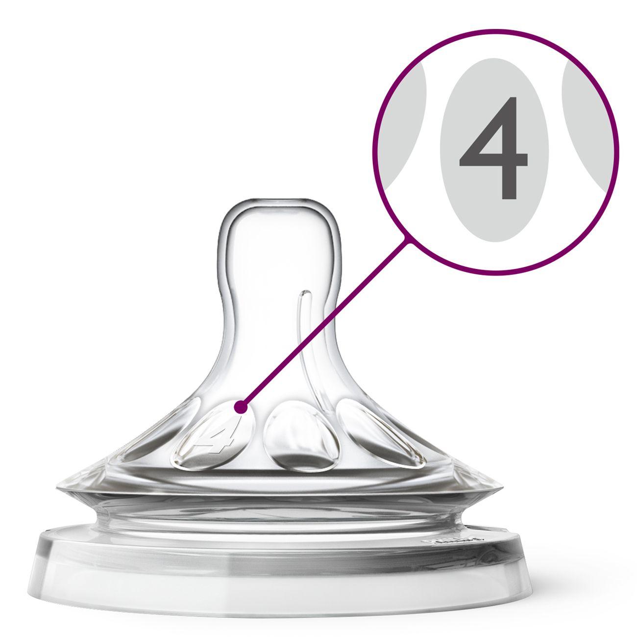 Tetina Natural Philips Avent Scf044/27 6m+ Flujo Rapido-1
