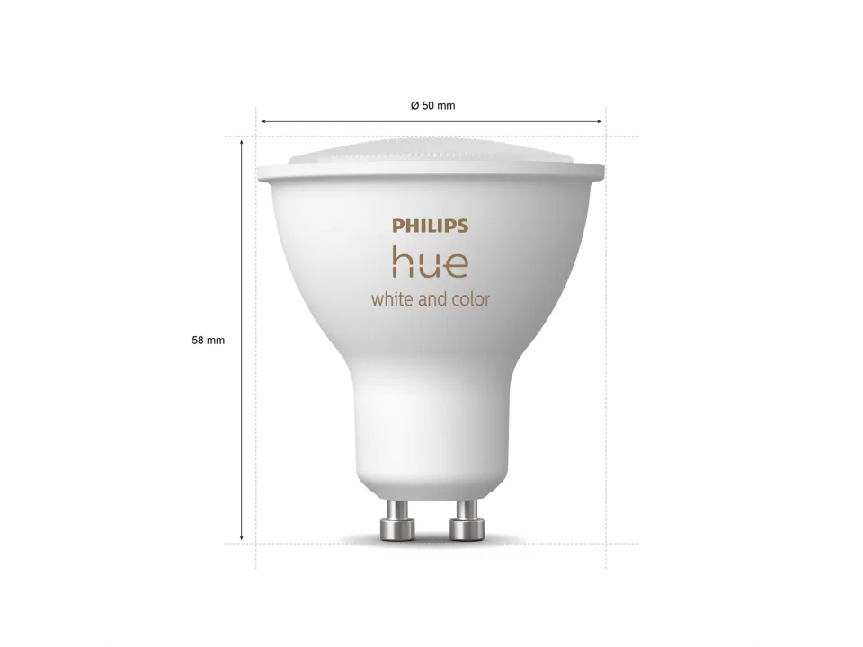 Ampolleta Philips Hue Gu10 Color Led Bluetooth Inteligente-2