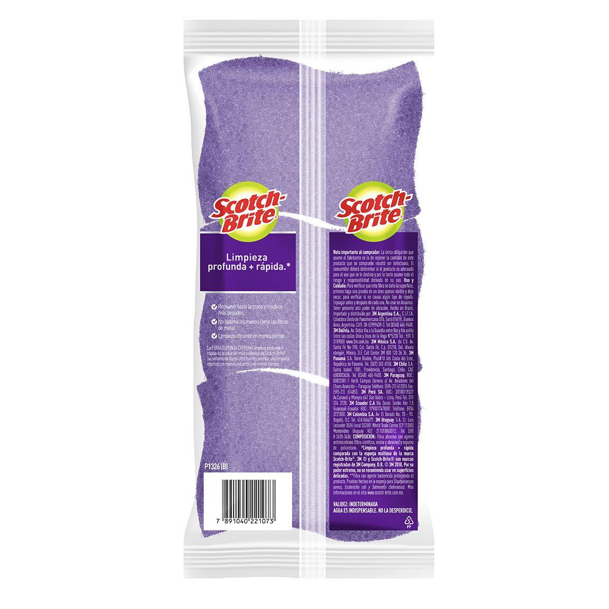 Fibra Esponja Extrema Pack x3 Violeta Scotch-Brite 3M-2