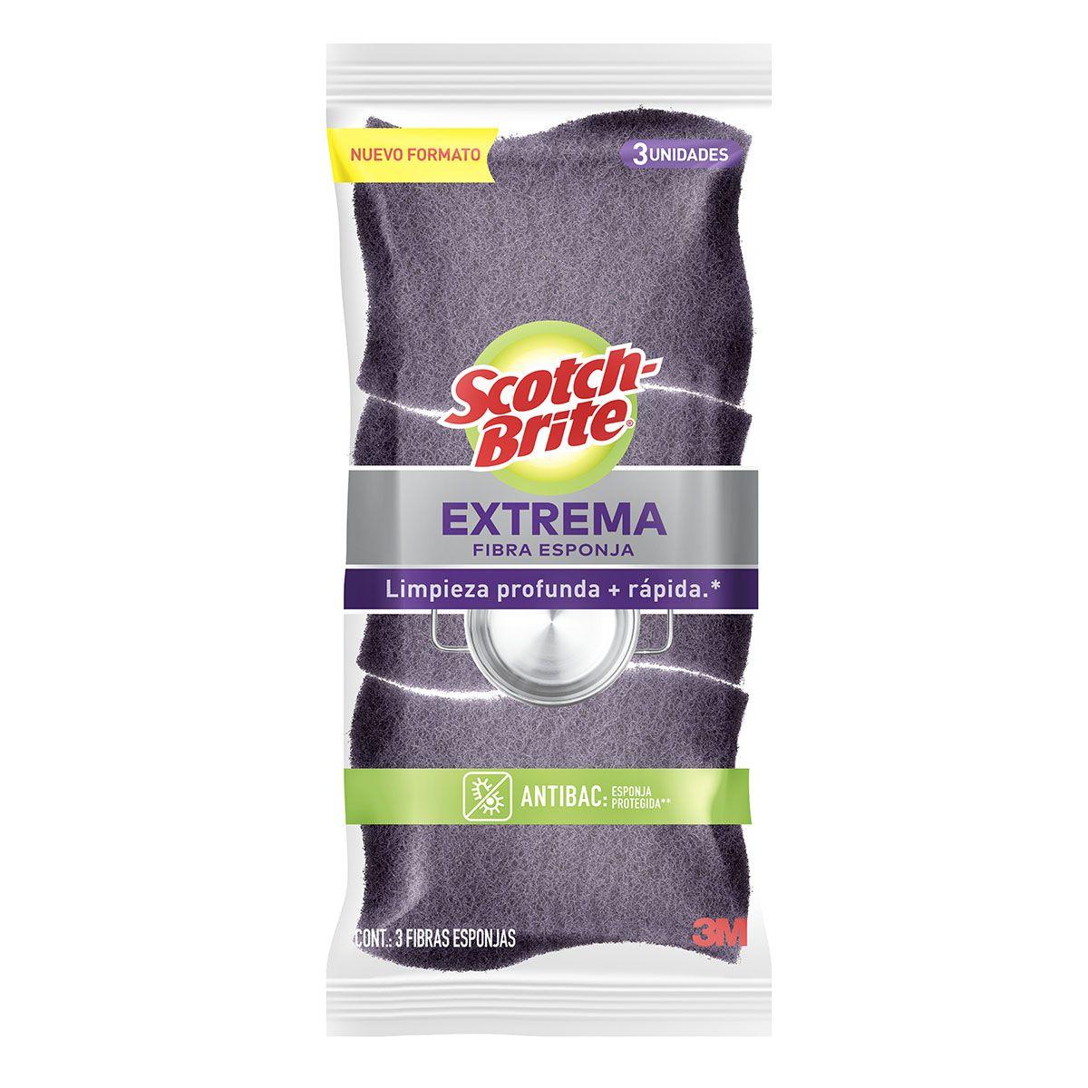 Fibra Esponja Extrema Pack x3 Violeta Scotch-Brite 3M-3
