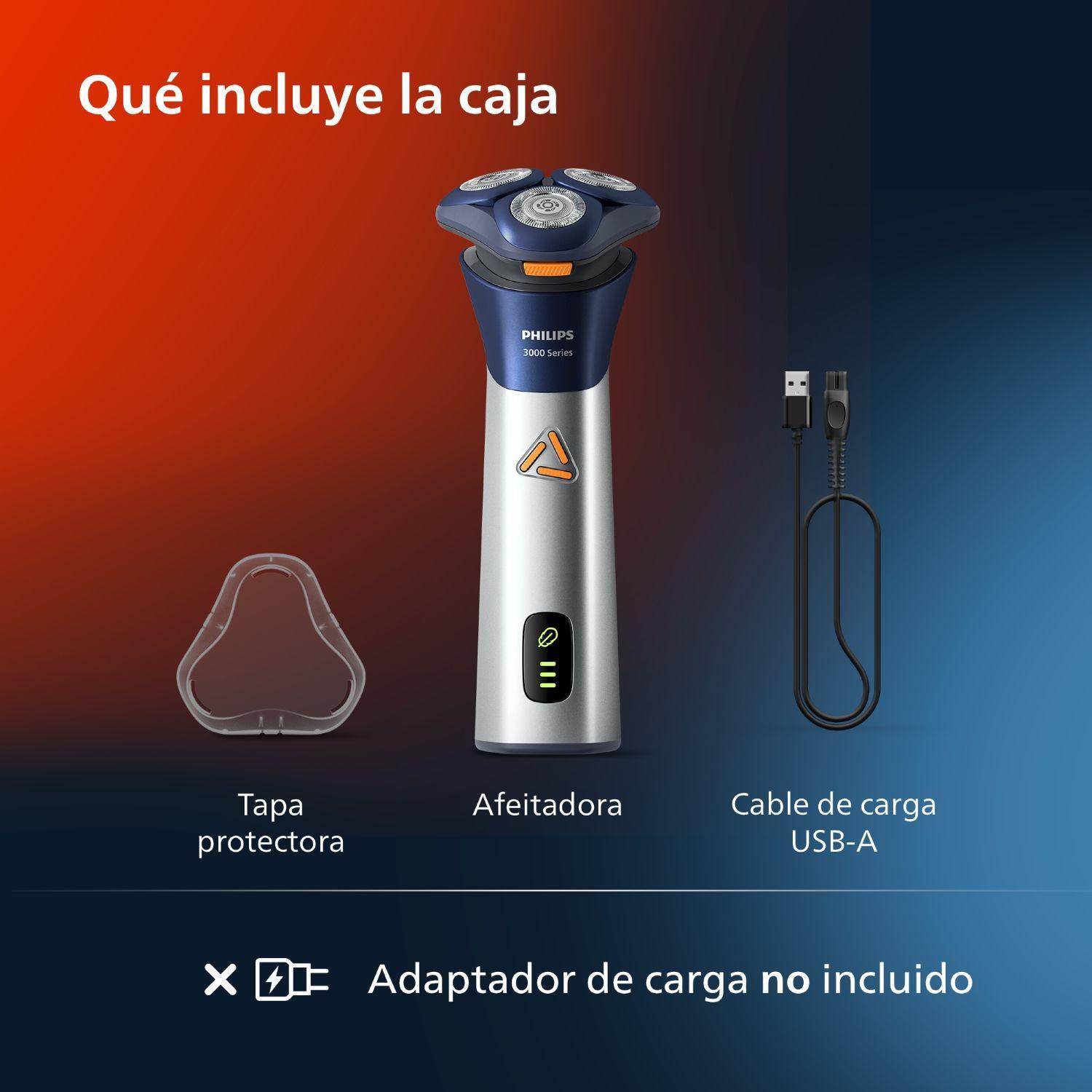 Afeitadora Philips Serie 3000 en Húmedo y Seco S3882/00-6