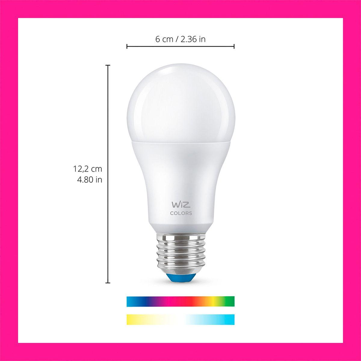 Ampolletas Inteligente WIFI Bluetooth E27 Pack x2 Und. RGB-5