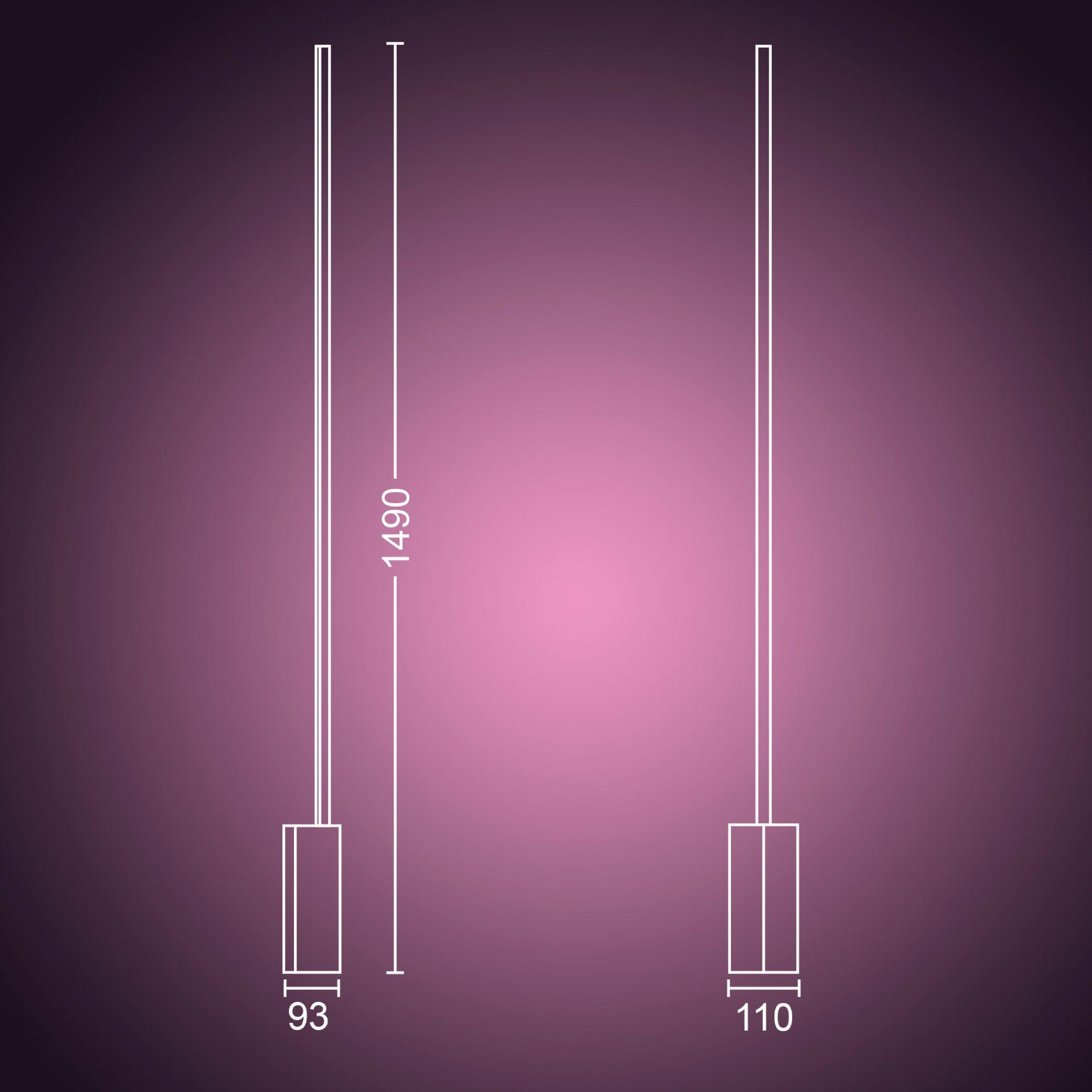 Lámpara Philips Hue Led De Pie Color Inteligente Signe Rgb-3