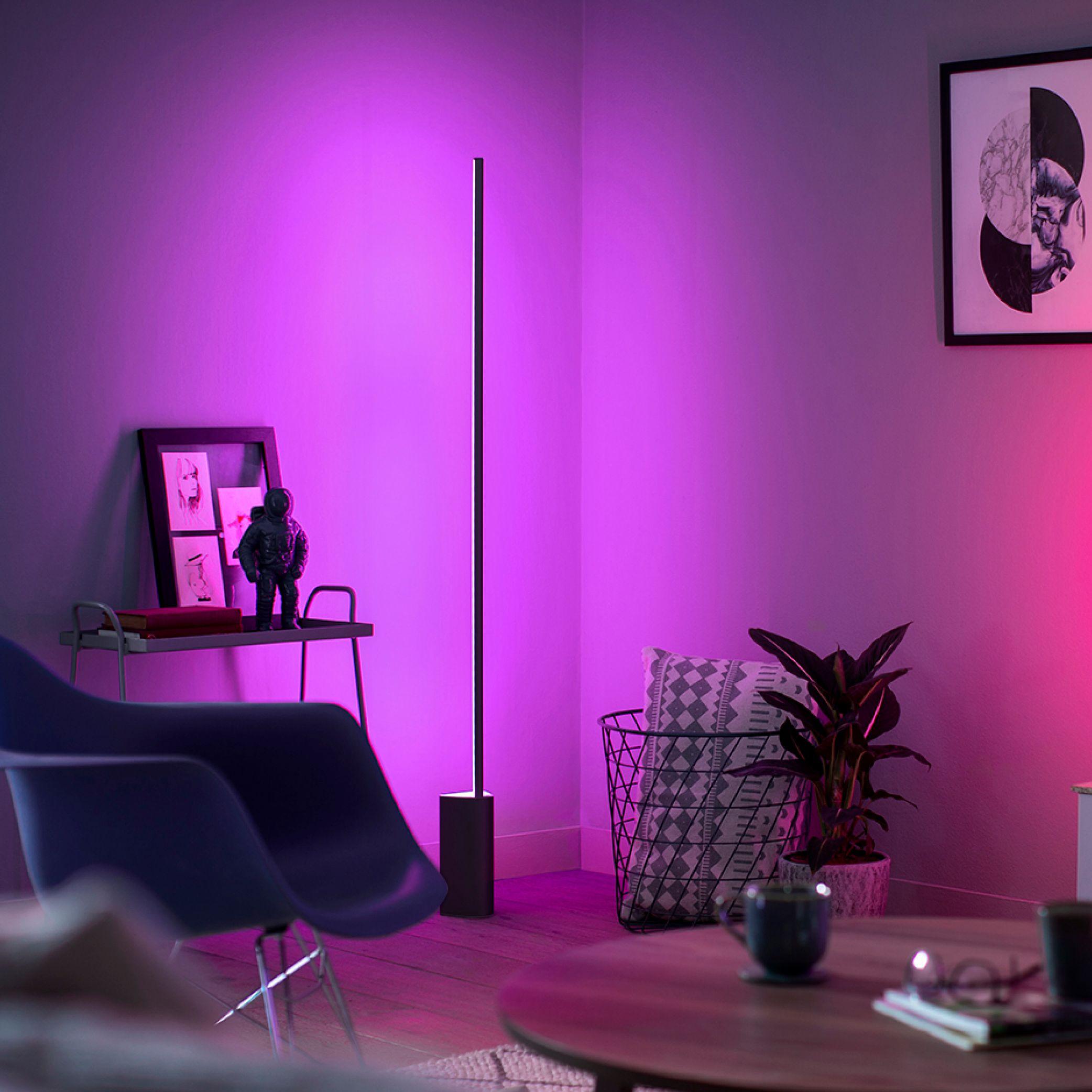 Lámpara Philips Hue Led De Pie Color Inteligente Signe Rgb-5