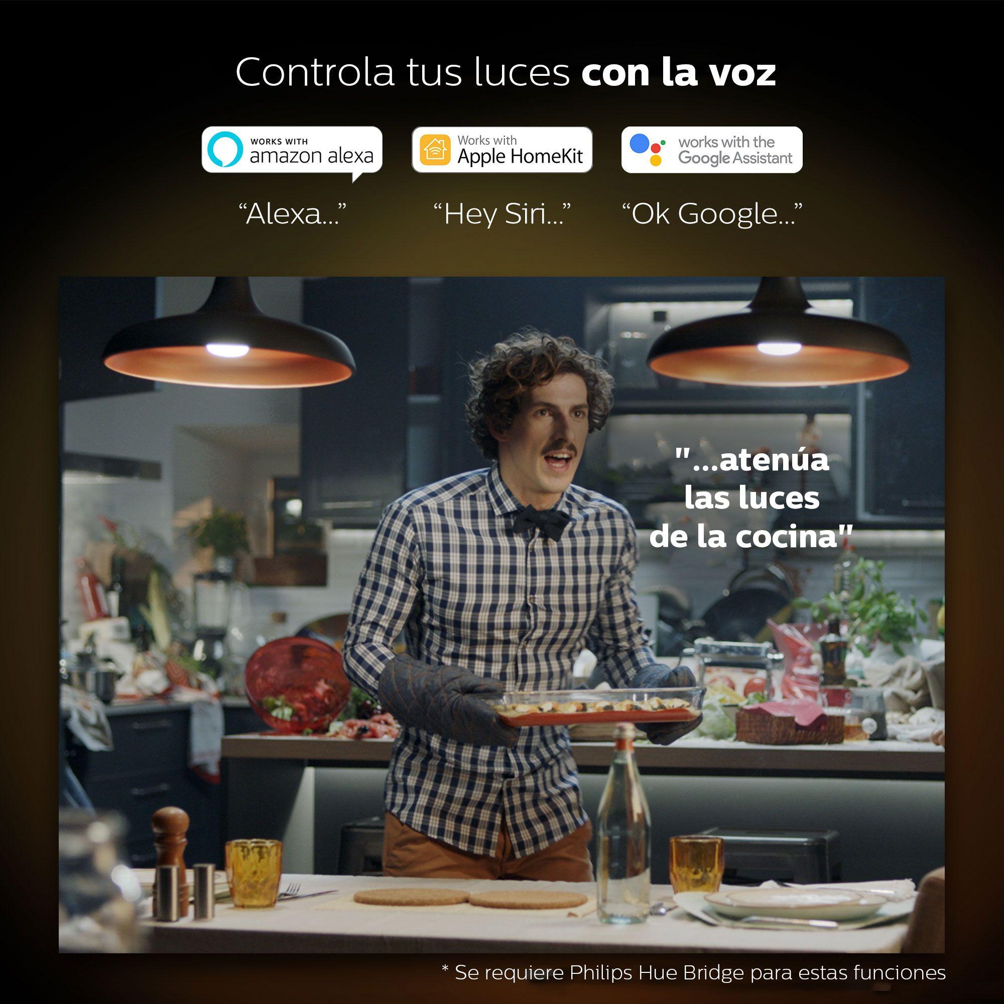 Lámpara De Mesa Philips Hue Bloom Led Bluetooth Color Rgb-9