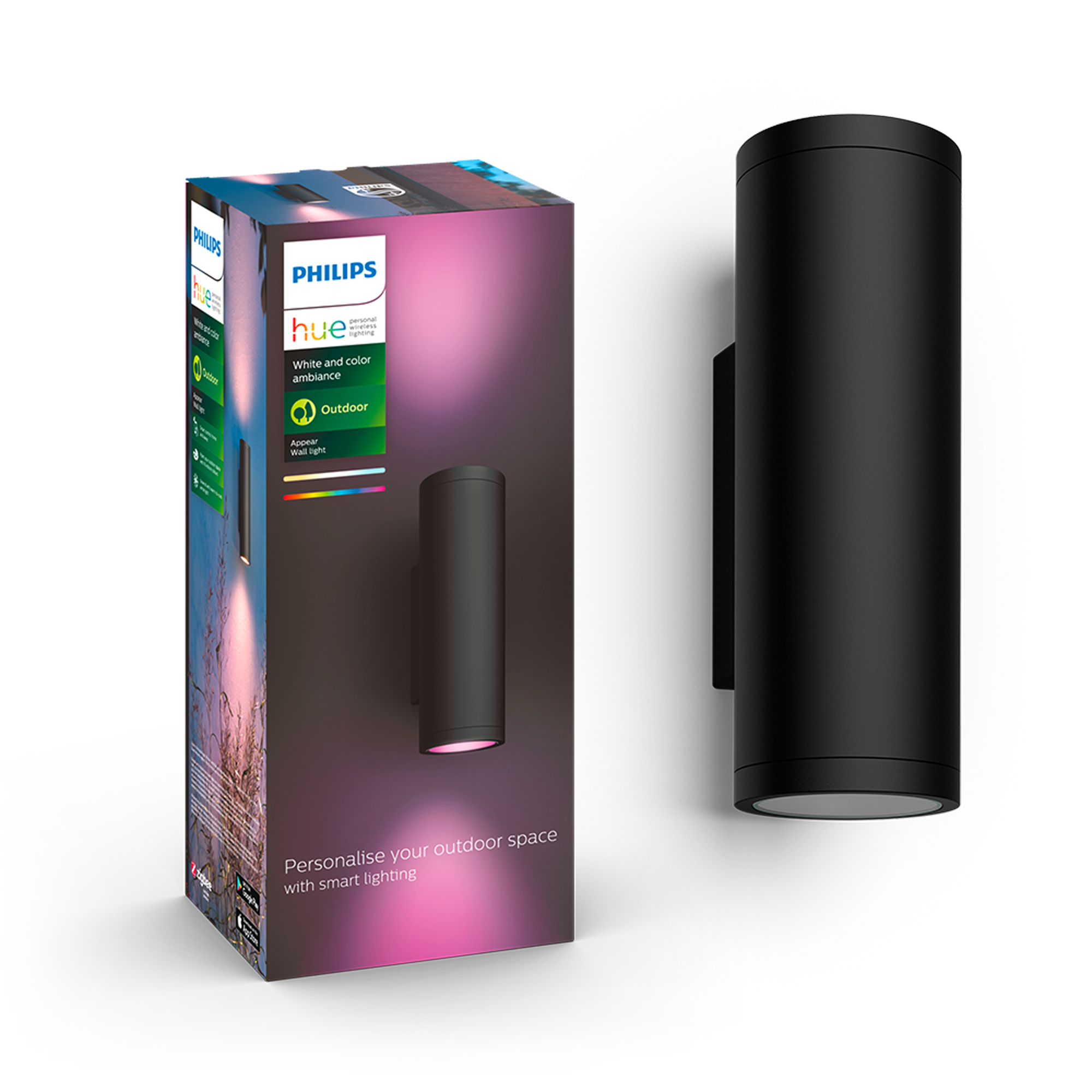 Aplique Exterior Philips Hue Appear Inteligente Multicolor-0