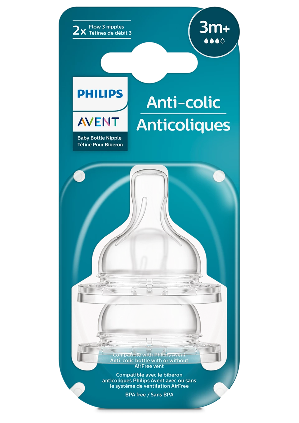 tetina Natural Response philips avent SCY763/02 3m+-3