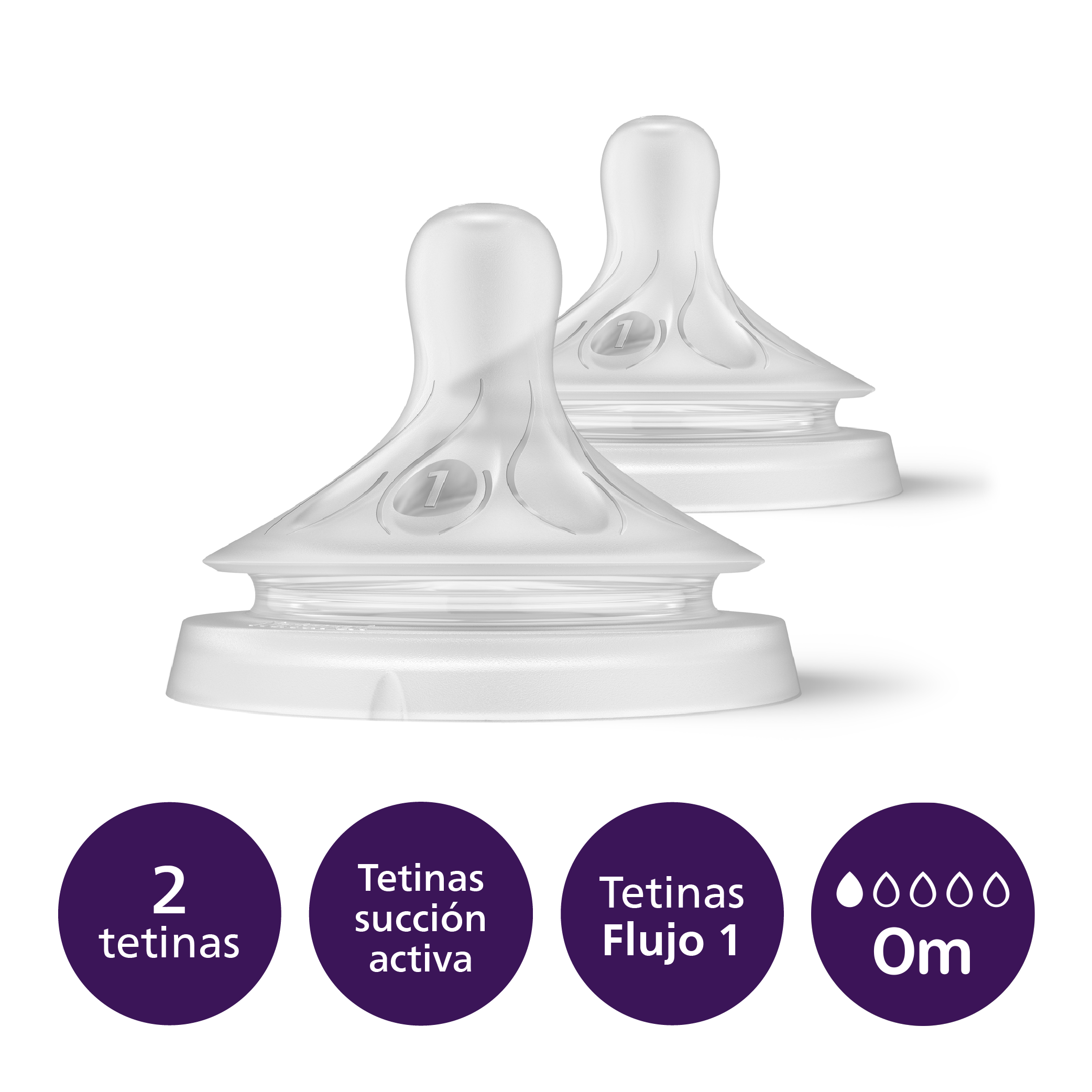 Tetinas Natural Response Philips Avent SCY961/02 0m Flujo 1-2