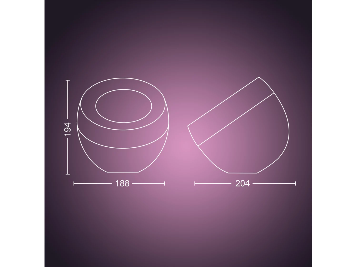 Philips Hue Lampara de Mesa LED Iris Color-4