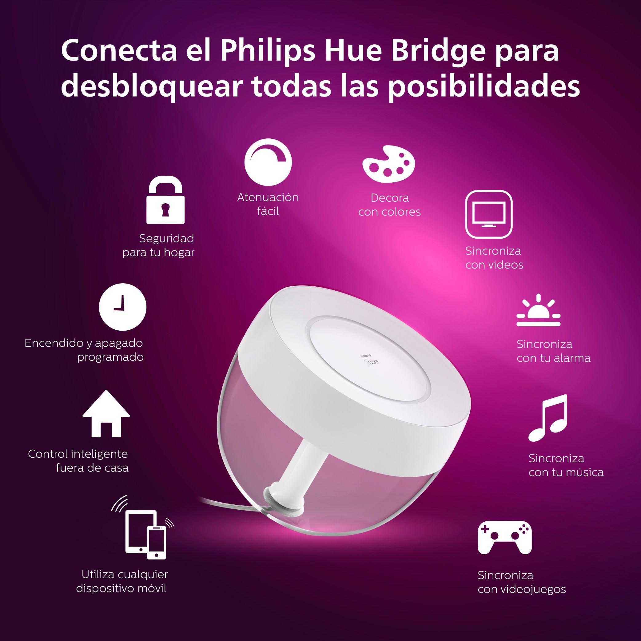 Lámpara Philips Hue Iris De Mesa Led Color Inteligente Rgb-7